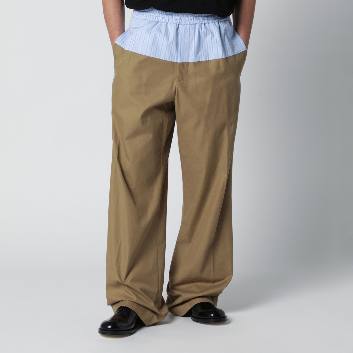 Dries Van Noten Trousers With Contrasting Waistband Men DRIES VAN NOTEN