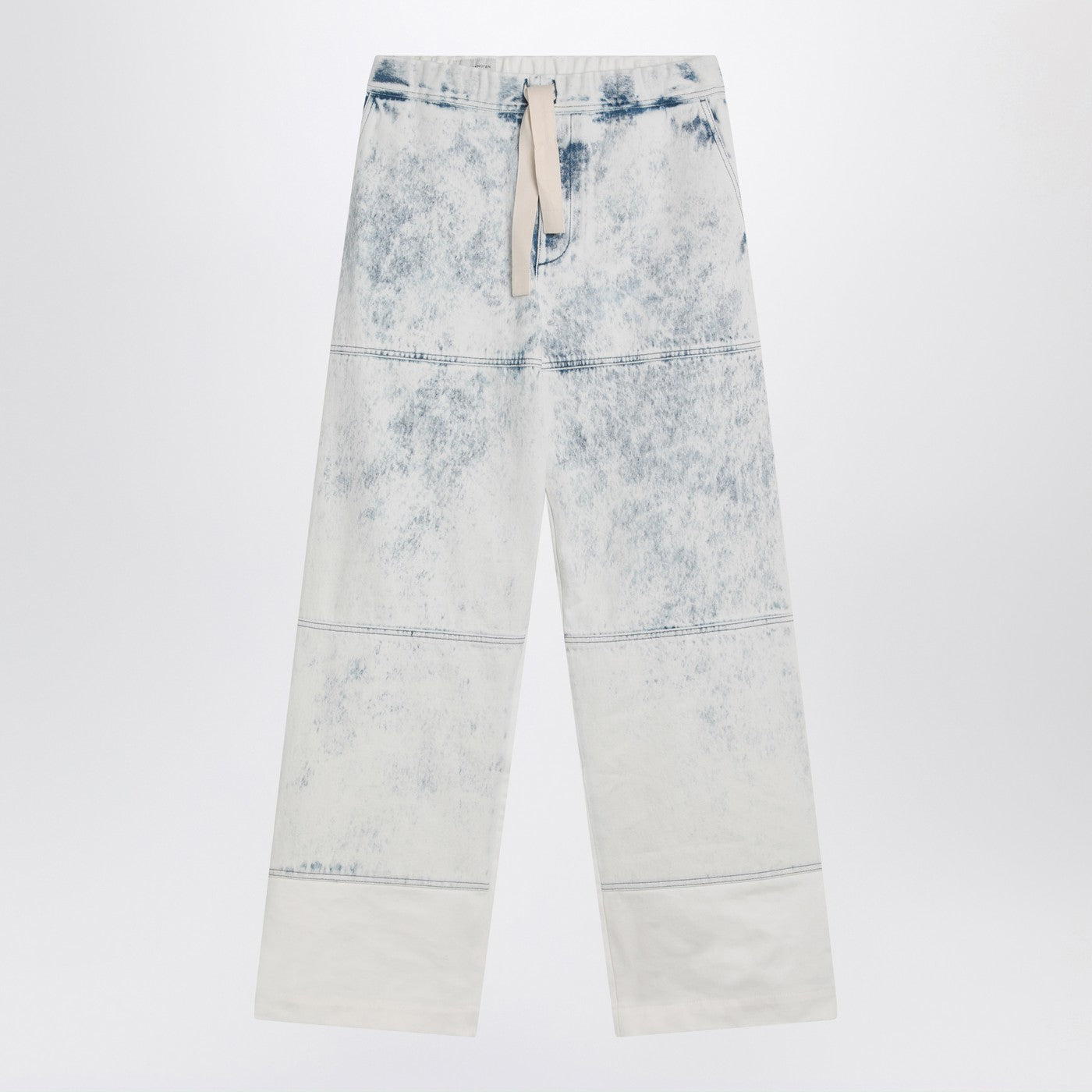 Dries Van Noten Light Blue Jeans With Drawstring Men DRIES VAN NOTEN