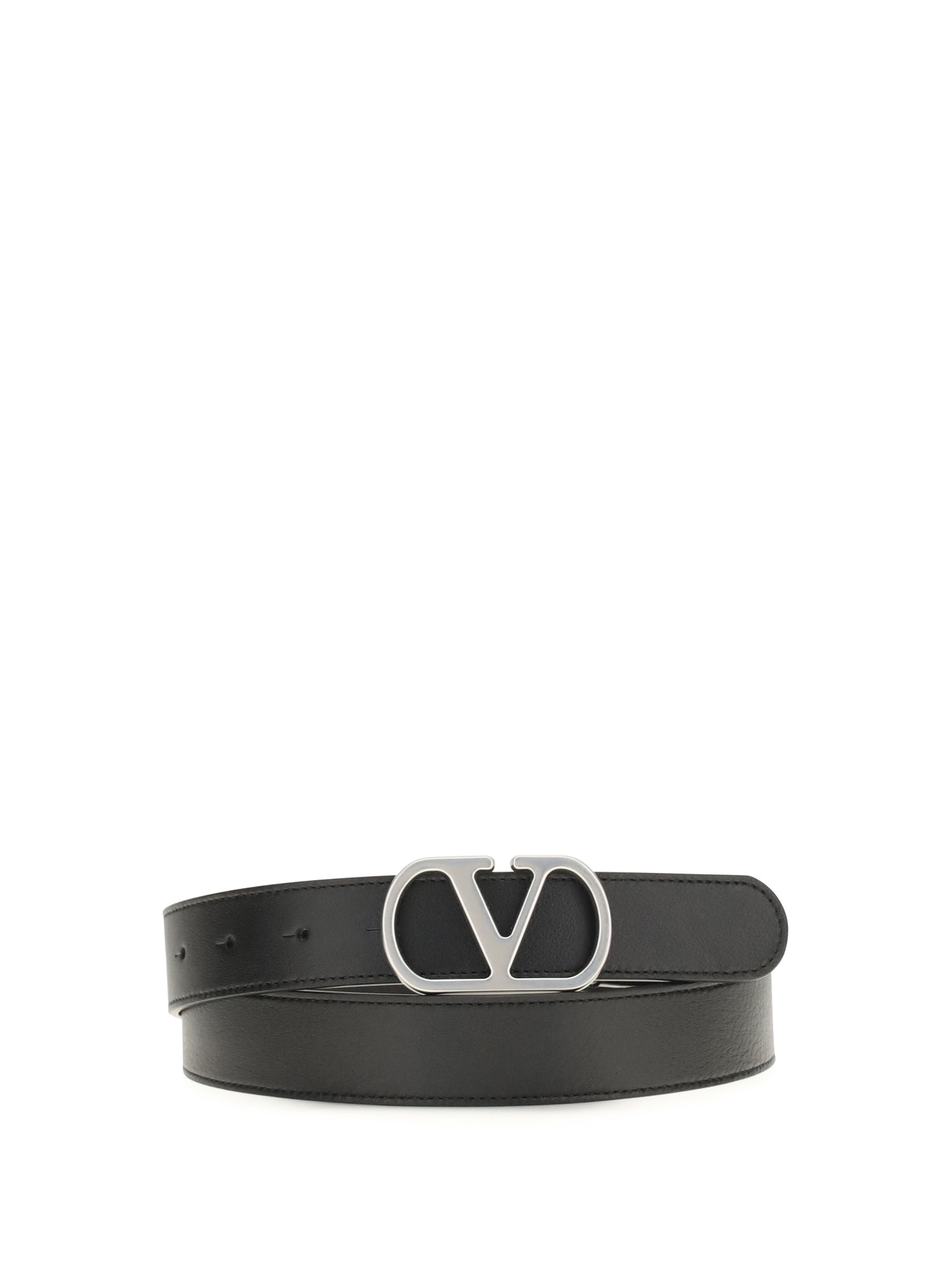 Valentino Garavani Men Vlogo Signature Leather Belt VALENTINO GARAVANI