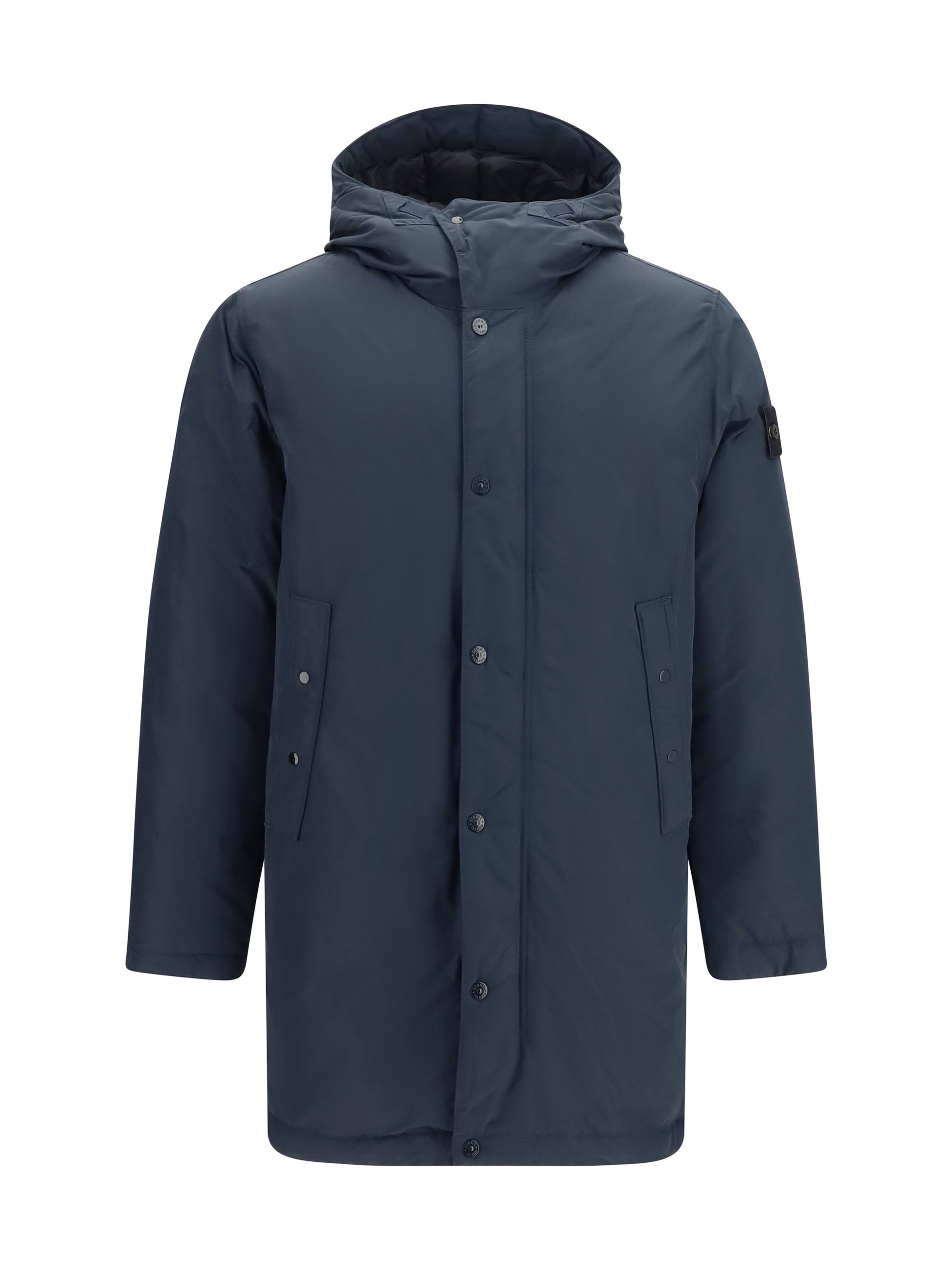 Stone Island Men Long Down Jacket STONE ISLAND
