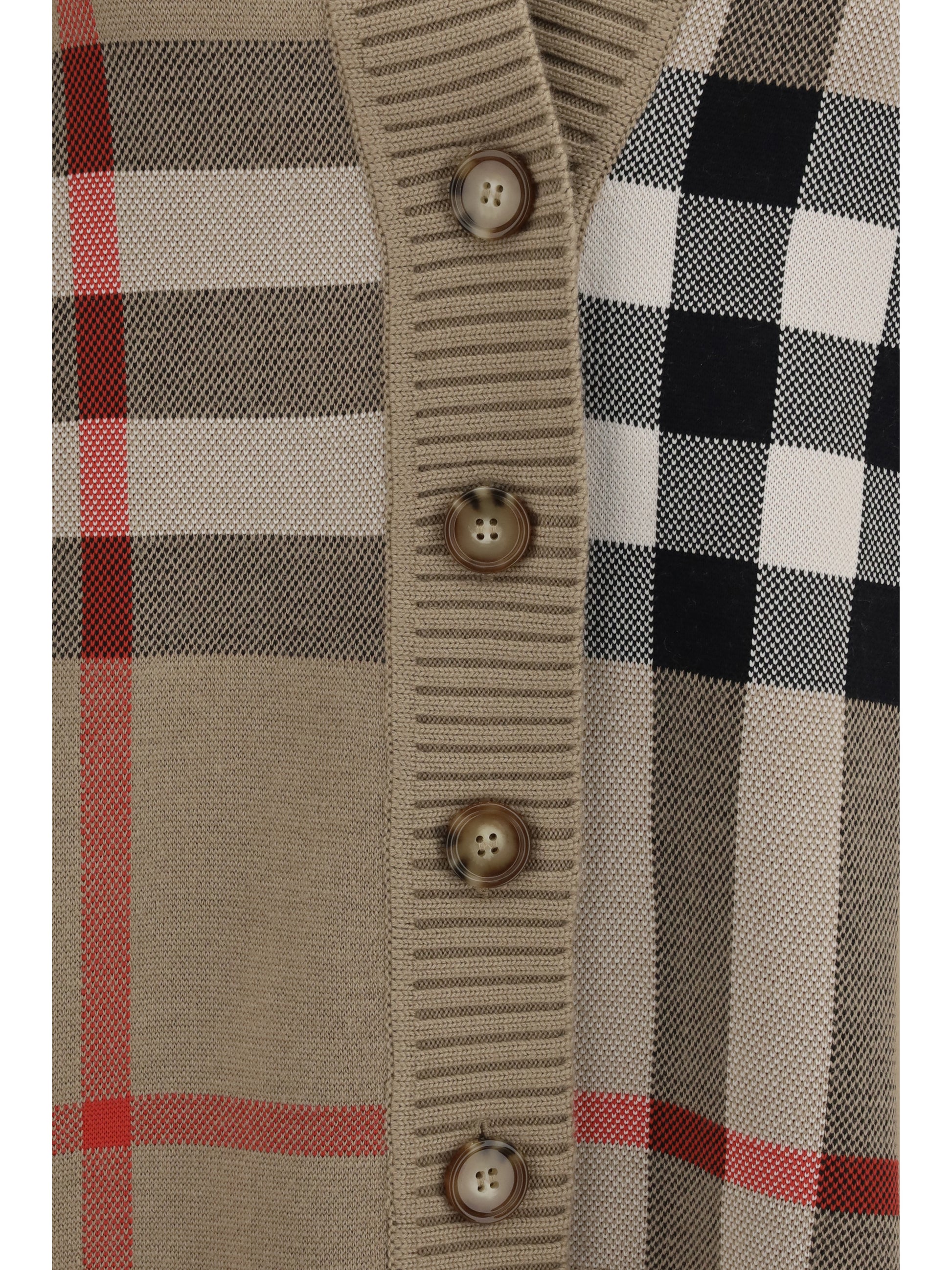 Burberry Women Check Archive Wool Sweater BURBERRY