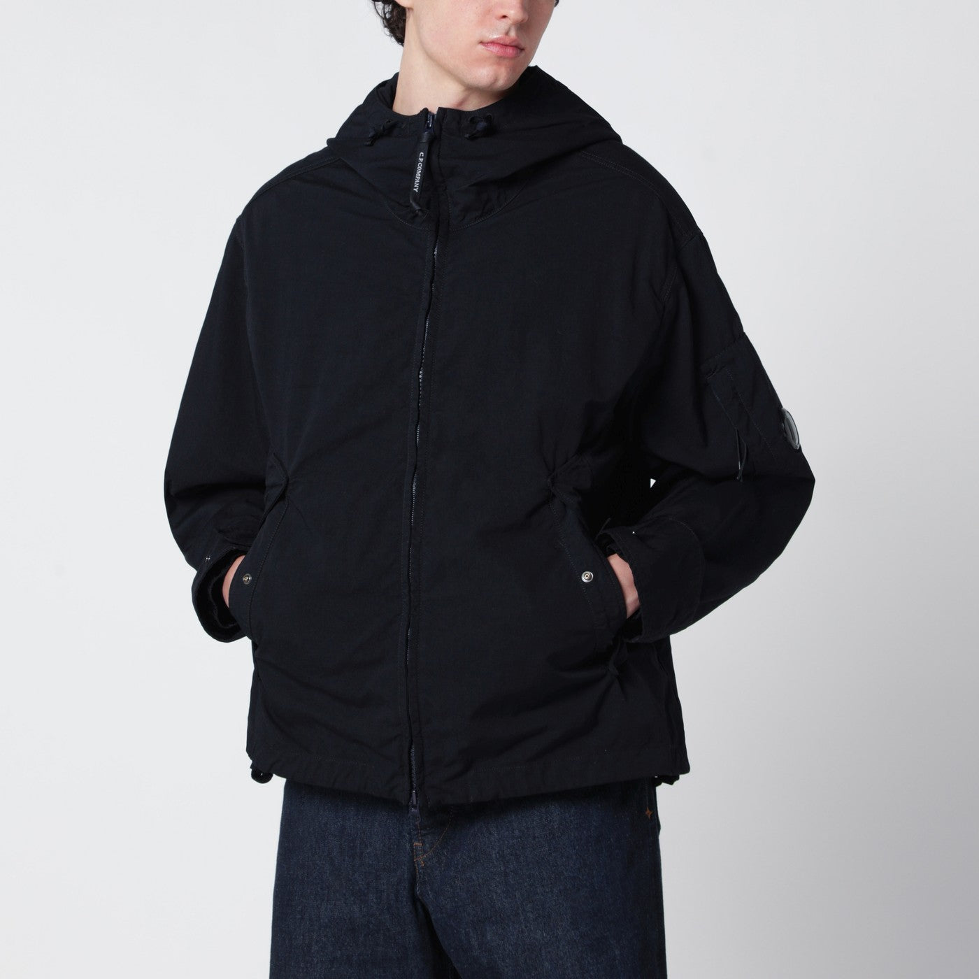 C.P. Company Flatt Nylon Hooded Jacket Total Eclipse Men C.P. COMPANY