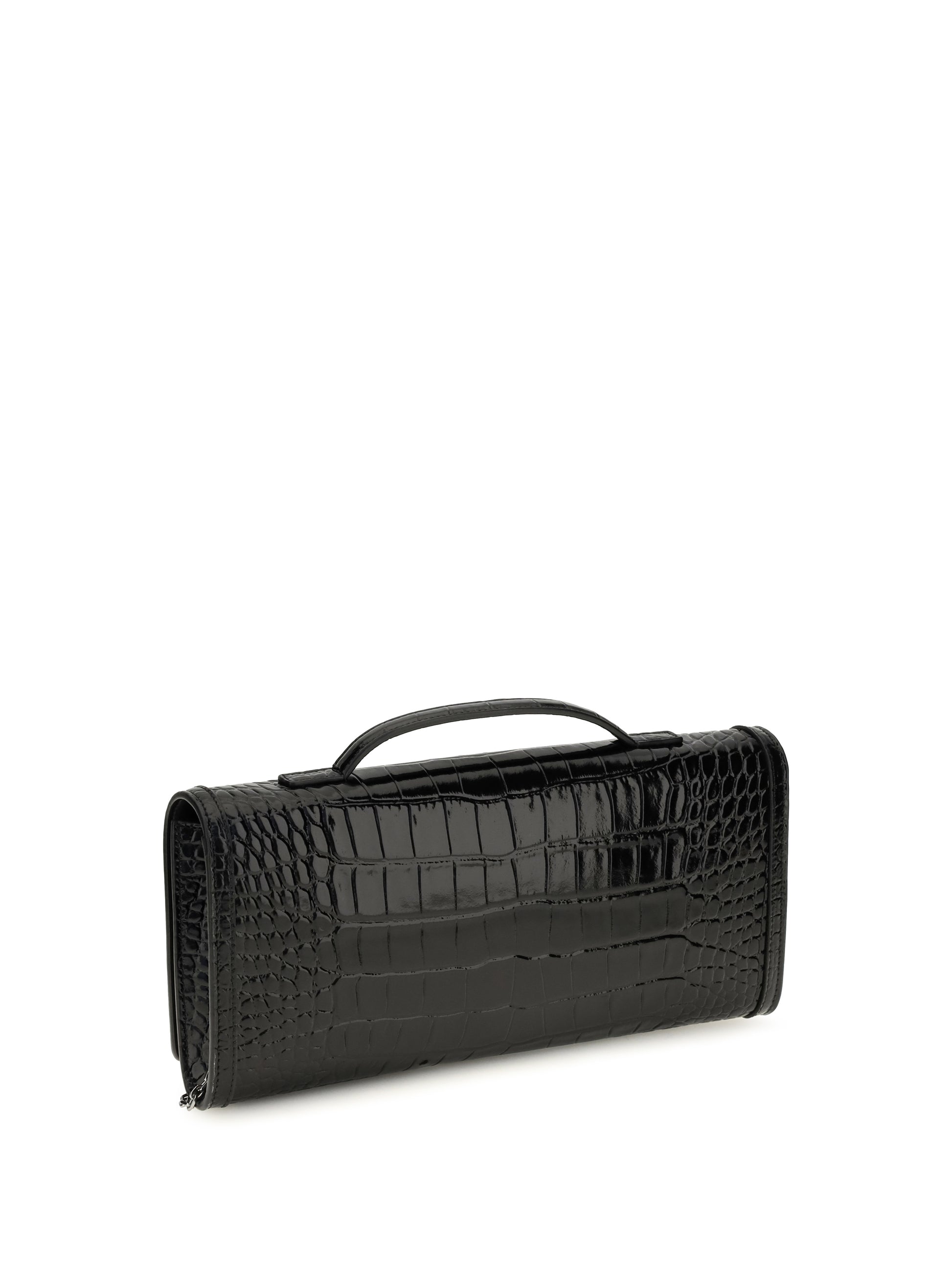 Roger Vivier Women Belle Vivier Crocodile-Effect Clutch ROGER VIVIER
