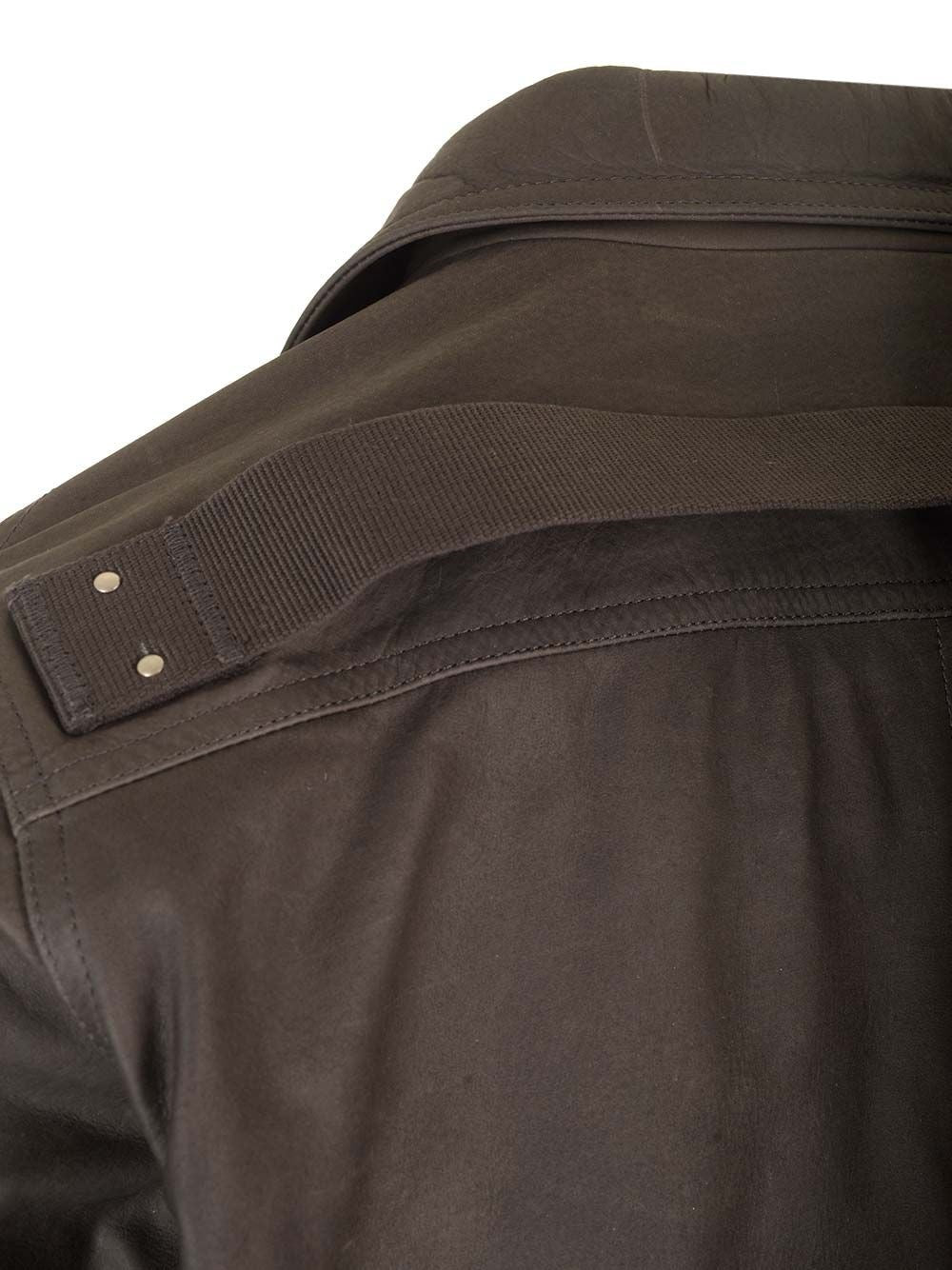 Rick Owens Men "Porterville" Leather Jacket RICK OWENS