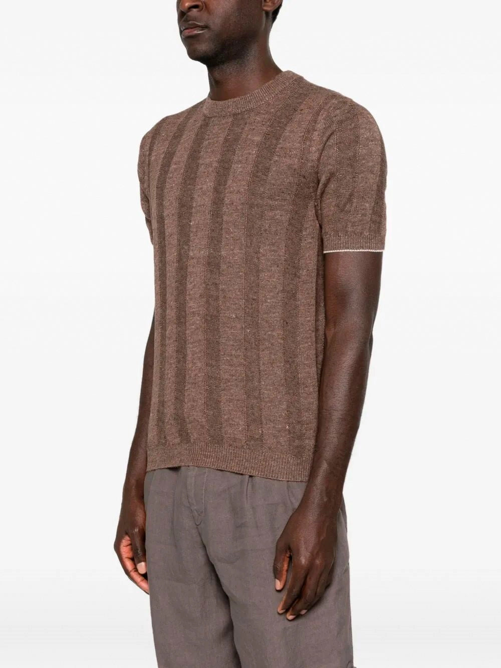 Brunello Cucinelli Men Short Sleeve Sweater BRUNELLO CUCINELLI