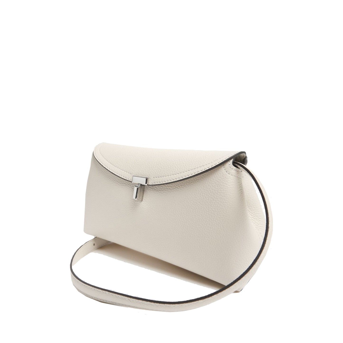 Toteme T-Lock Leather Clutch Bag Women TOTEME