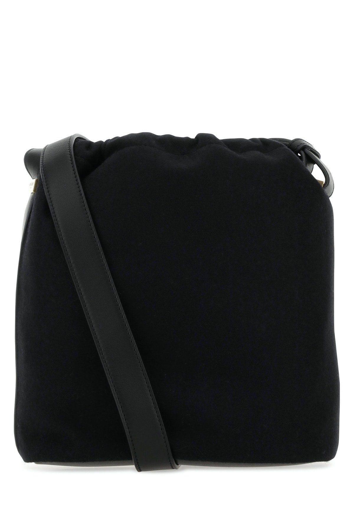 Saint Laurent Men Black Felt Rive De Gauche Bucket Bag SAINT LAURENT