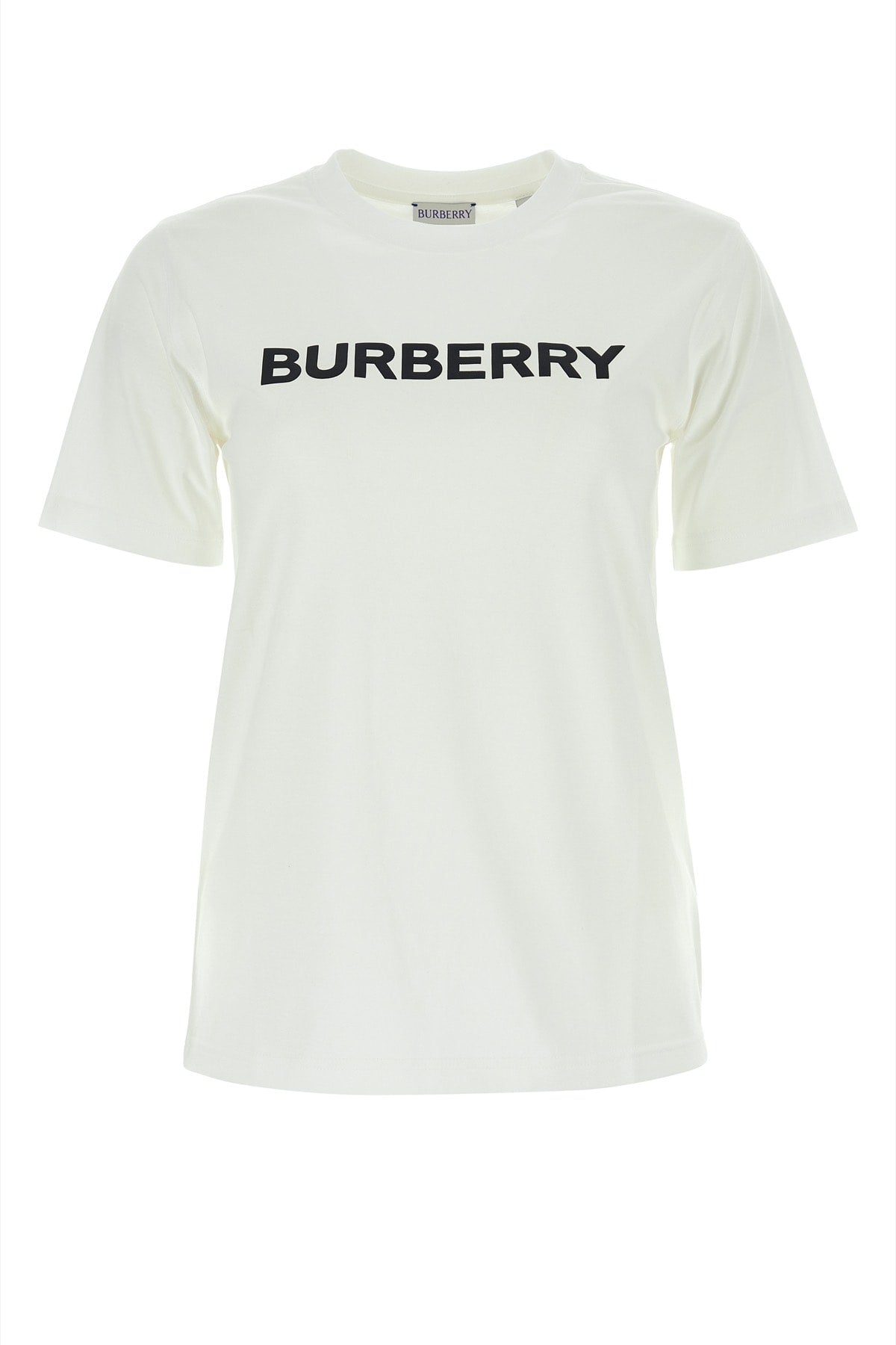 Burberry Women White Cotton T-Shirt BURBERRY