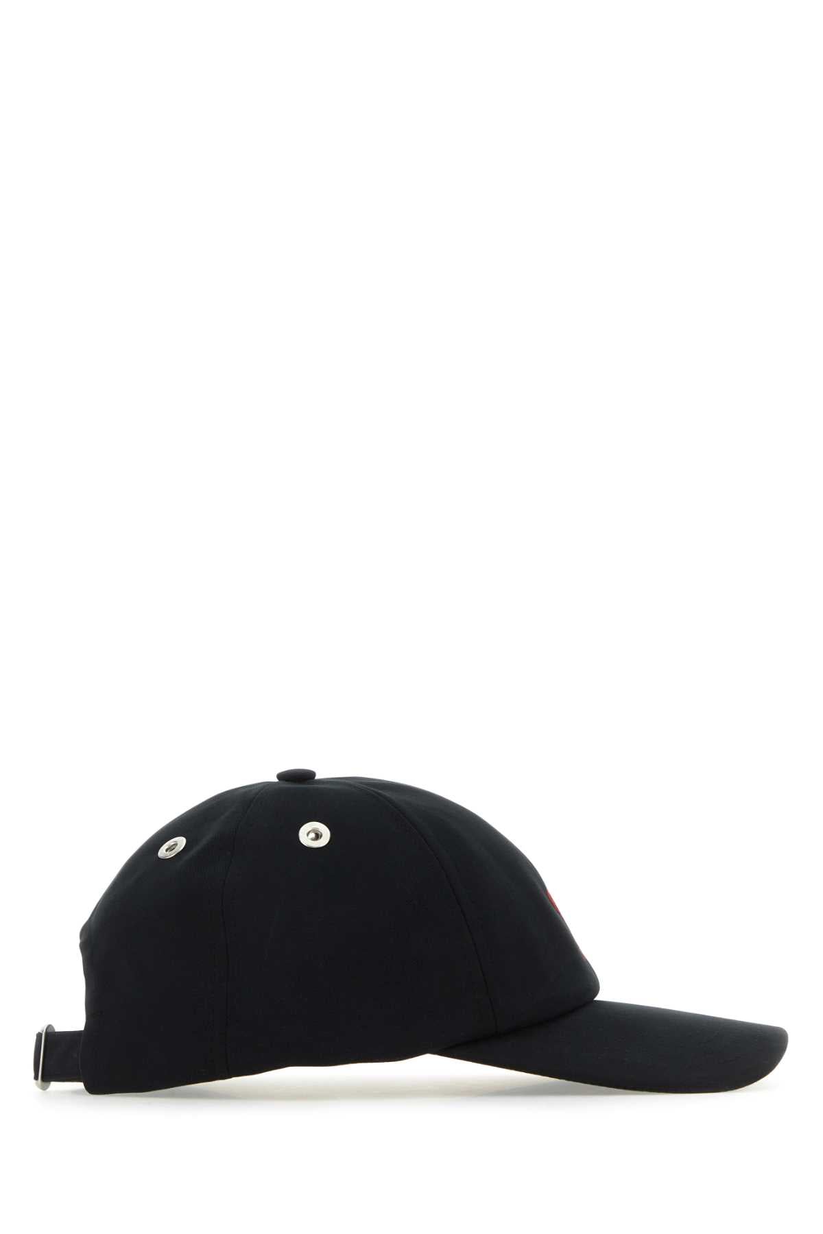 Ami Unisex Black Cotton Baseball Cap AMI PARIS