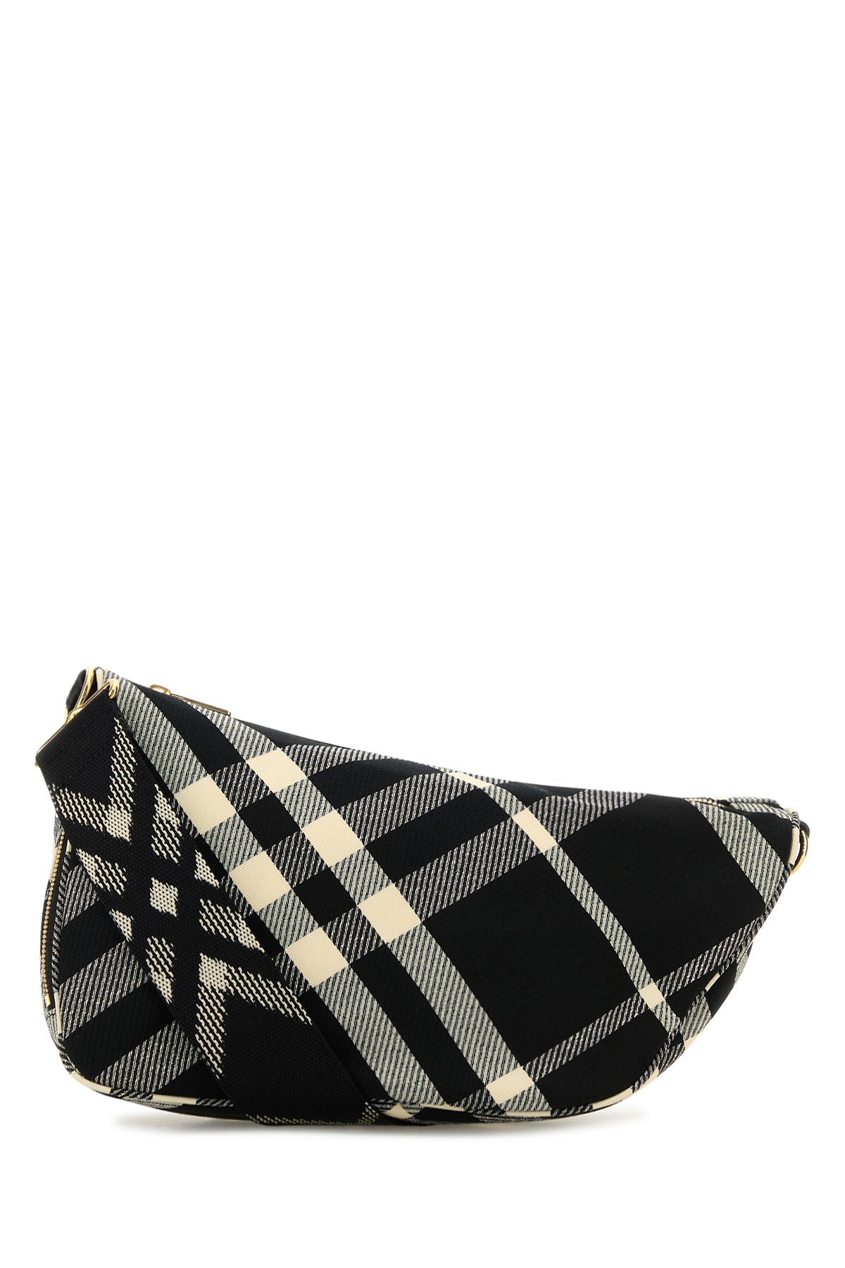 Burberry Women Embroidered Fabric Medium Shield Crossbody Bag BURBERRY