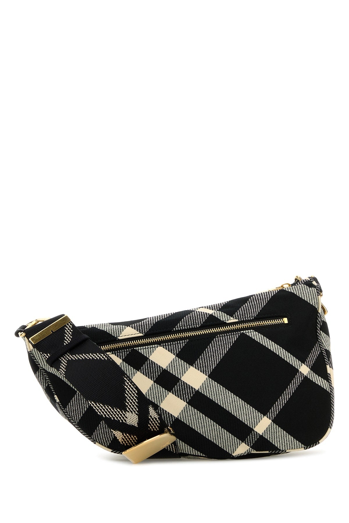 Burberry Women Embroidered Fabric Medium Shield Crossbody Bag BURBERRY