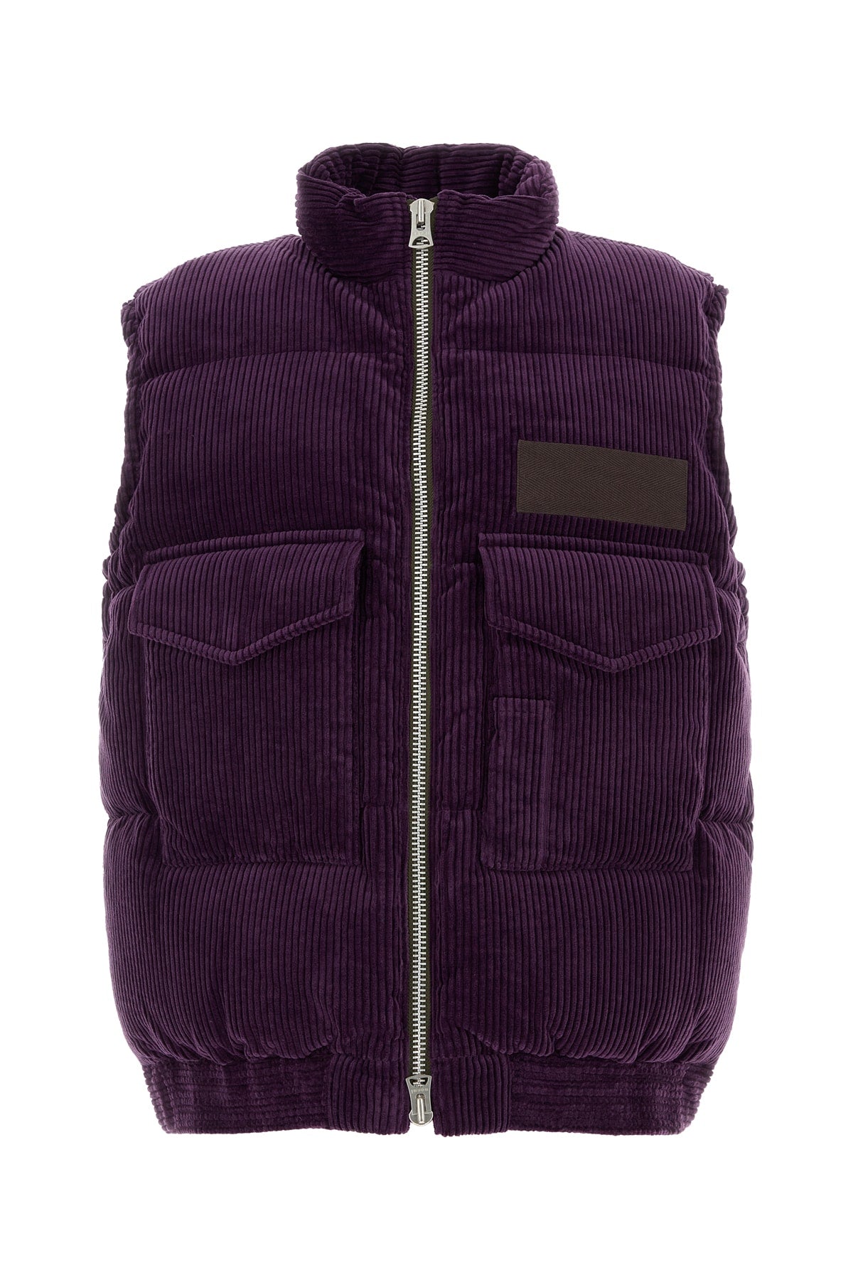 Sacai Men Purple Corduroy Down Jacket SACAI