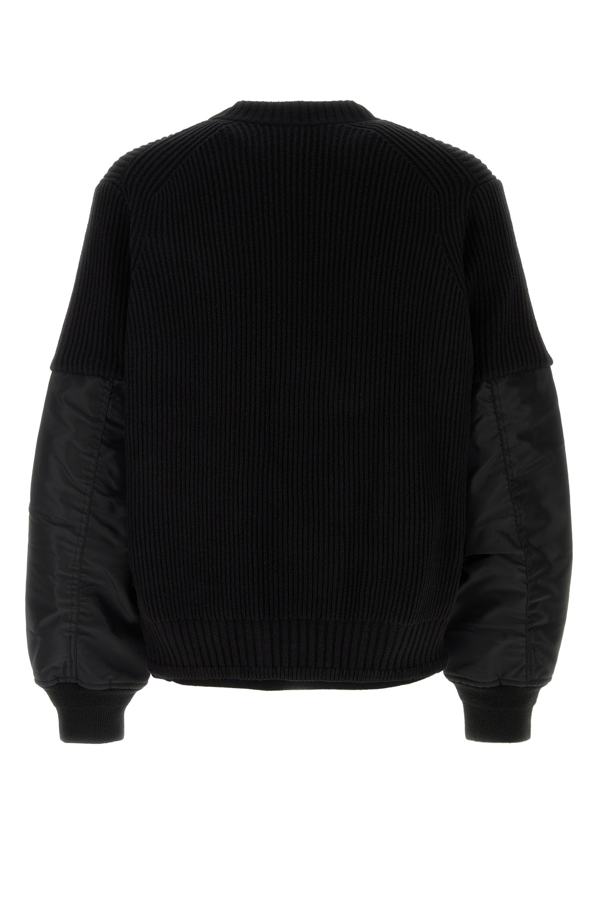 Sacai Men Sacai Gonz Multi Patch Nylon Twill X Knit Sweater SACAI
