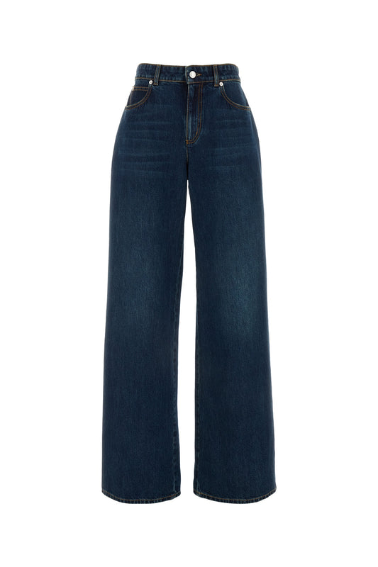 Alexander Mcqueen Women Denim Trousers*3 ALEXANDER MCQUEEN