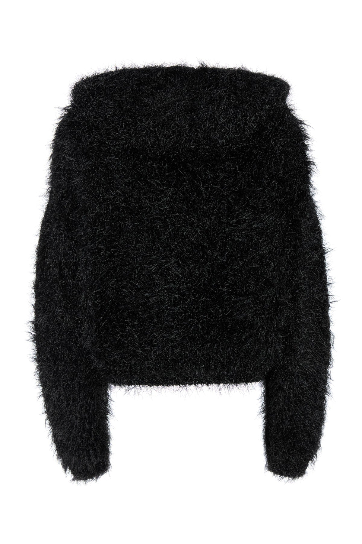 Sportmax Women Black Nylon Blend Oscuri Oversize Sweater SPORTMAX