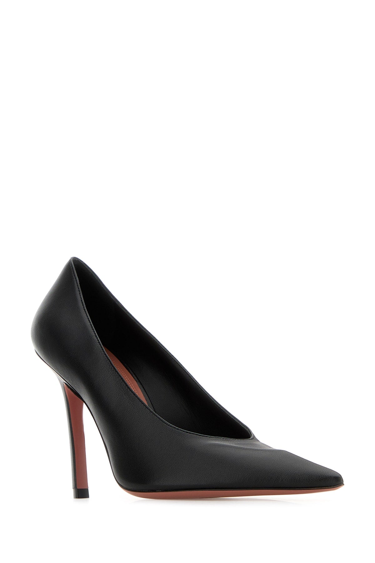 Amina Muaddi Women Christine Pump 100 Nappa Black 100 AMINA MUADDI