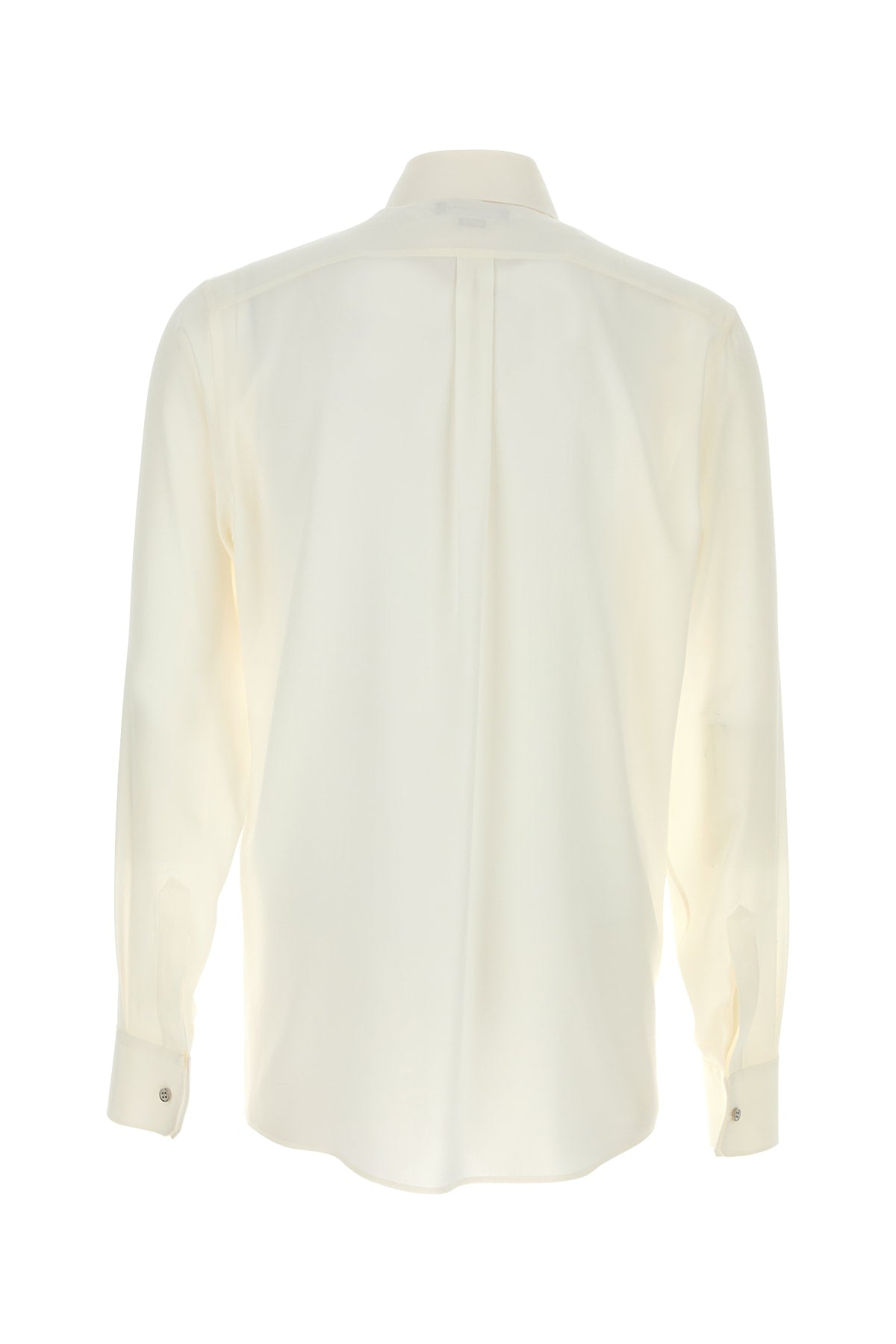 Dolce & Gabbana Men White Crepe Shirt DOLCE & GABBANA