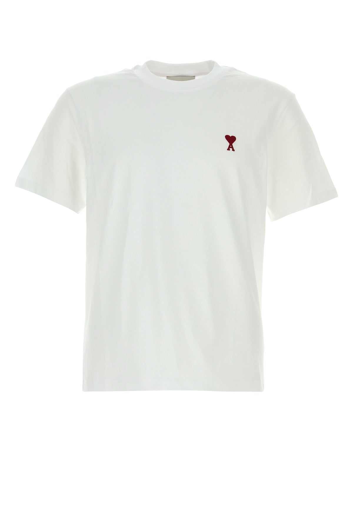 Ami Men White Cotton T-Shirt AMI PARIS