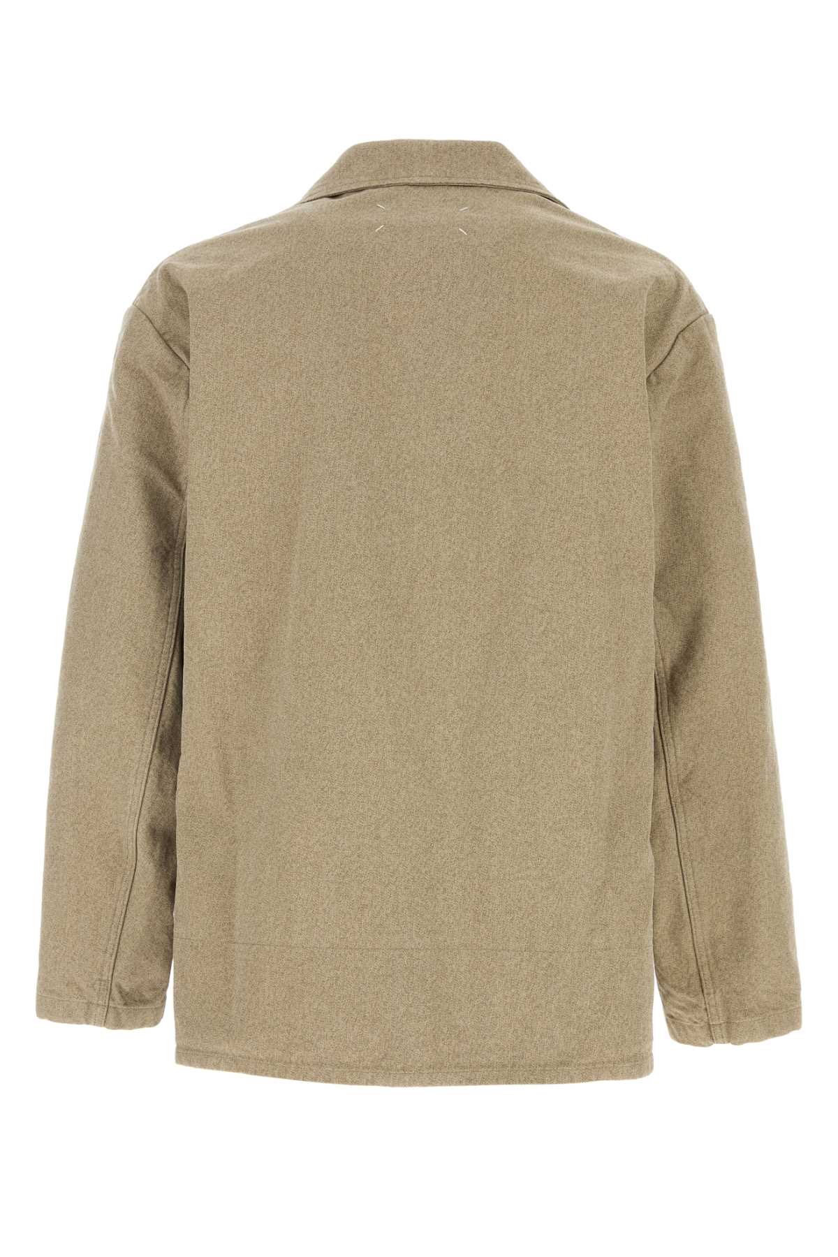 Maison Margiela Men Melange Cappuccino Cotton Blazer MAISON MARGIELA