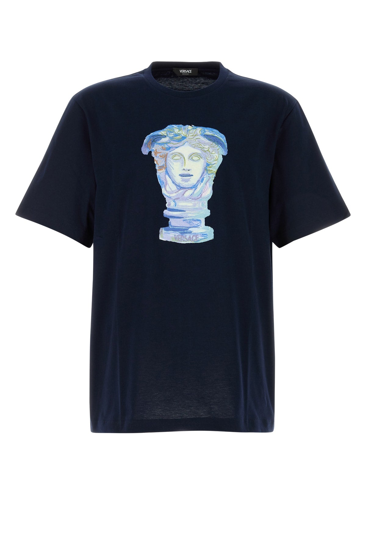 Versace Men T-Shirt Compact Cotton Jersey Fabric + Medusa Gall VERSACE