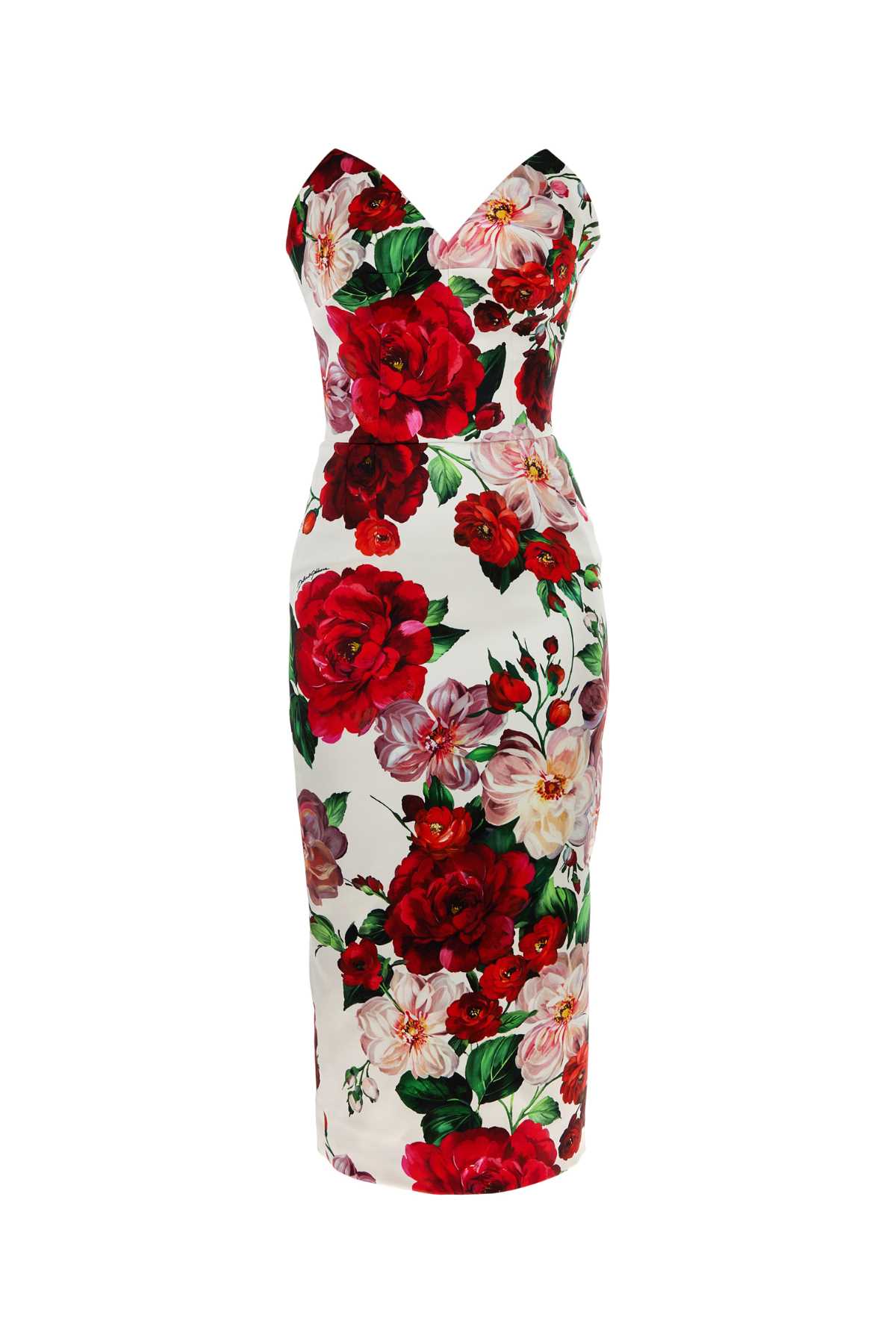 Dolce & Gabbana Women Printed Satin Dress DOLCE & GABBANA