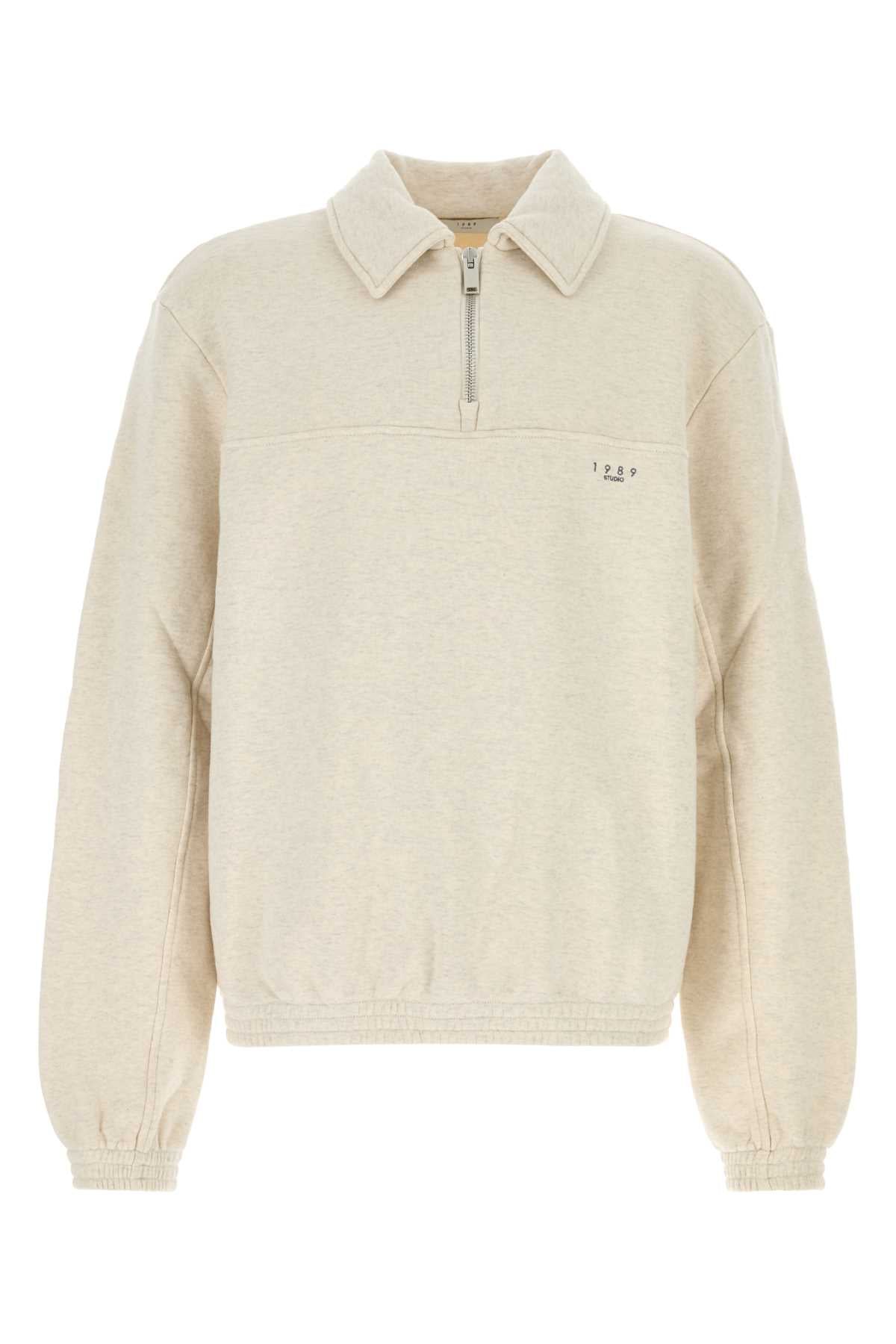 1989 Studio Men Melange Sand Cotton Sweatshirt 1989 STUDIO