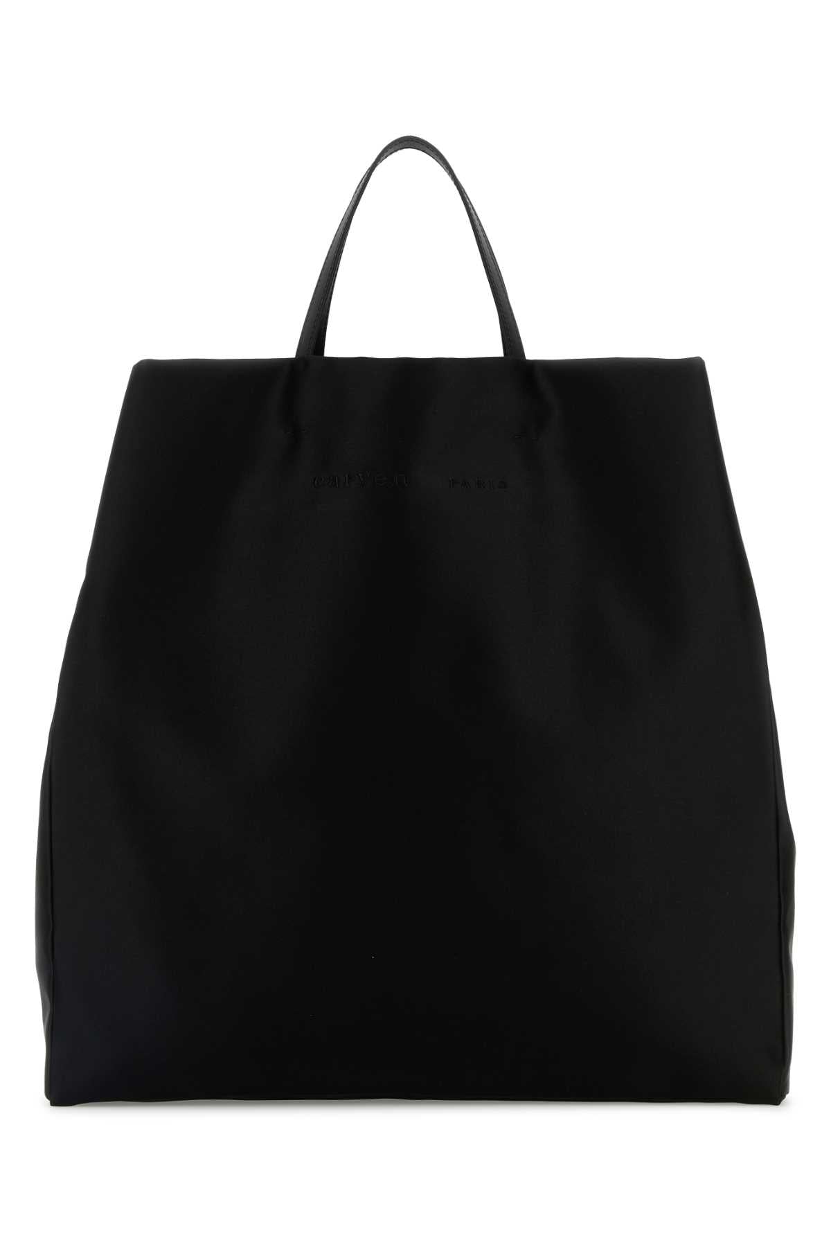 Carven Women Black Fabric Jeanne Shopping Bag CARVEN