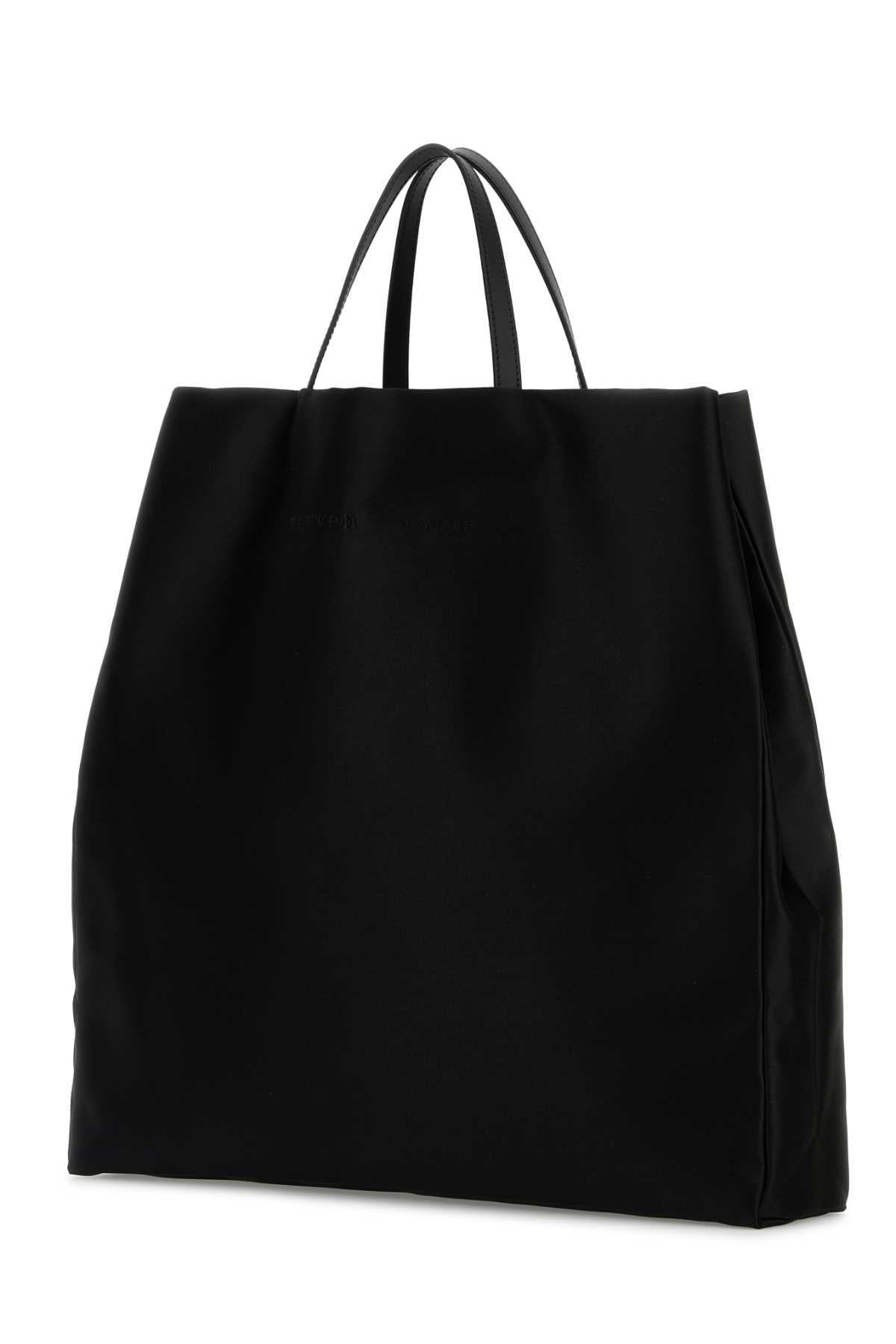 Carven Women Black Fabric Jeanne Shopping Bag CARVEN