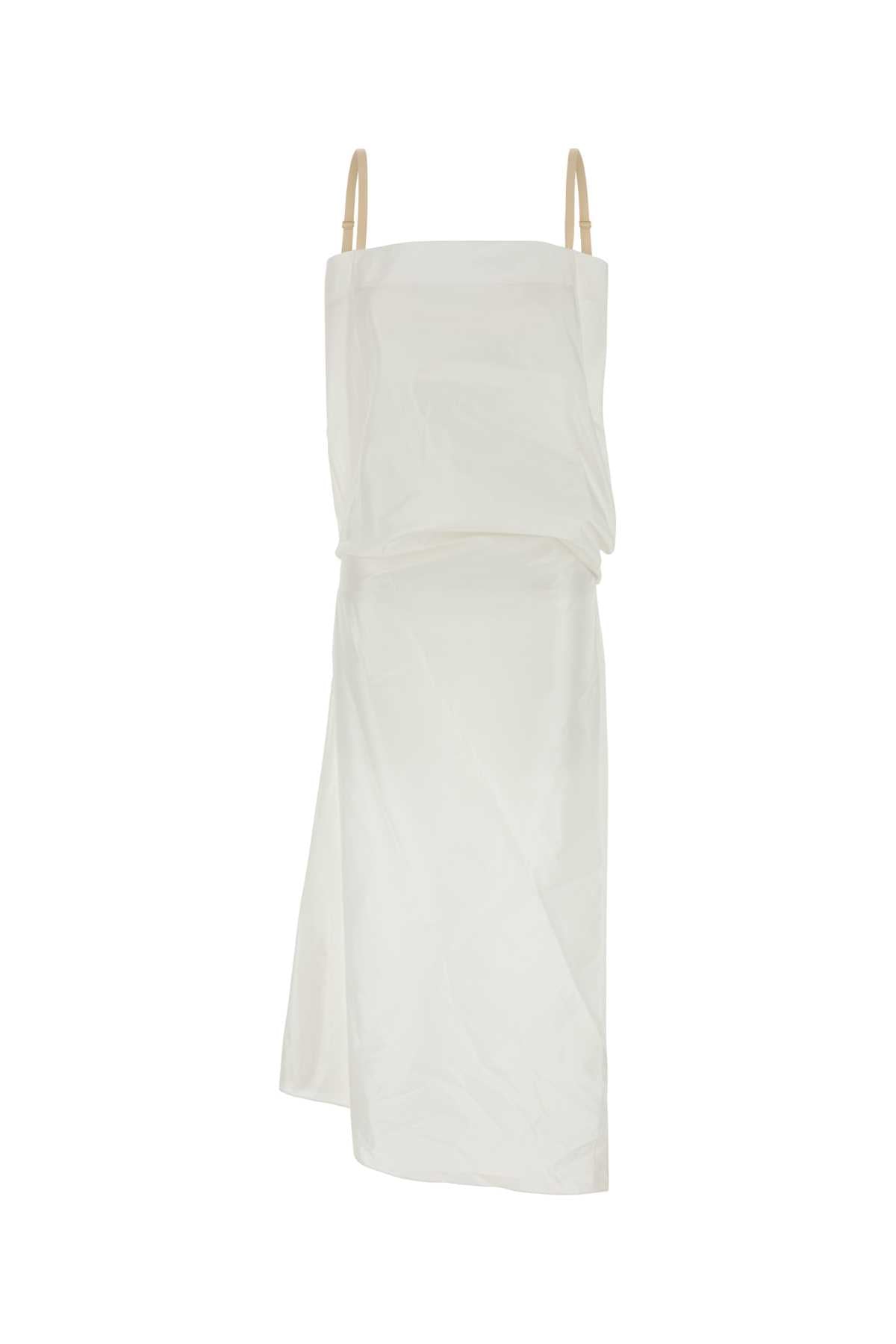 Carven Women White Silk Dress CARVEN