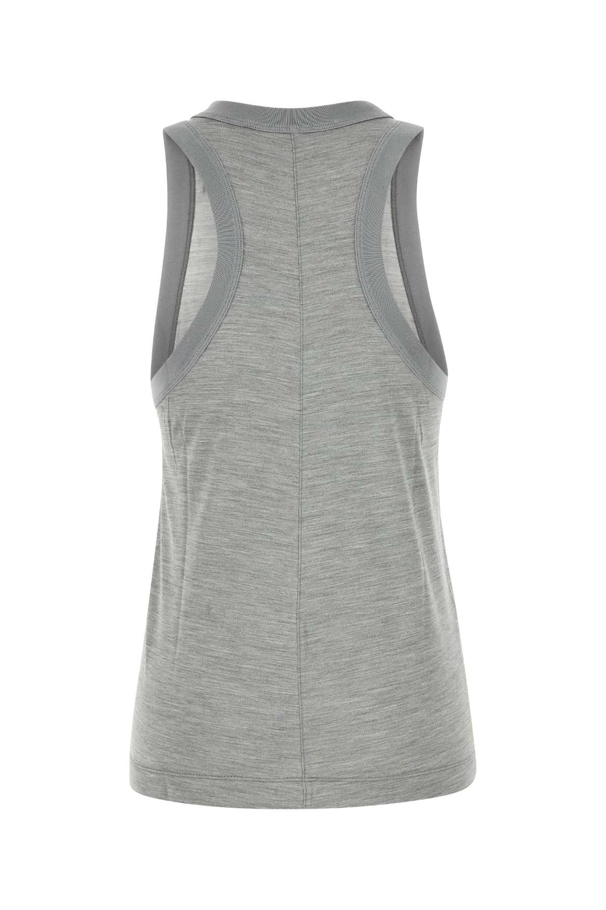Carven Women Grey Silk Tank Top CARVEN