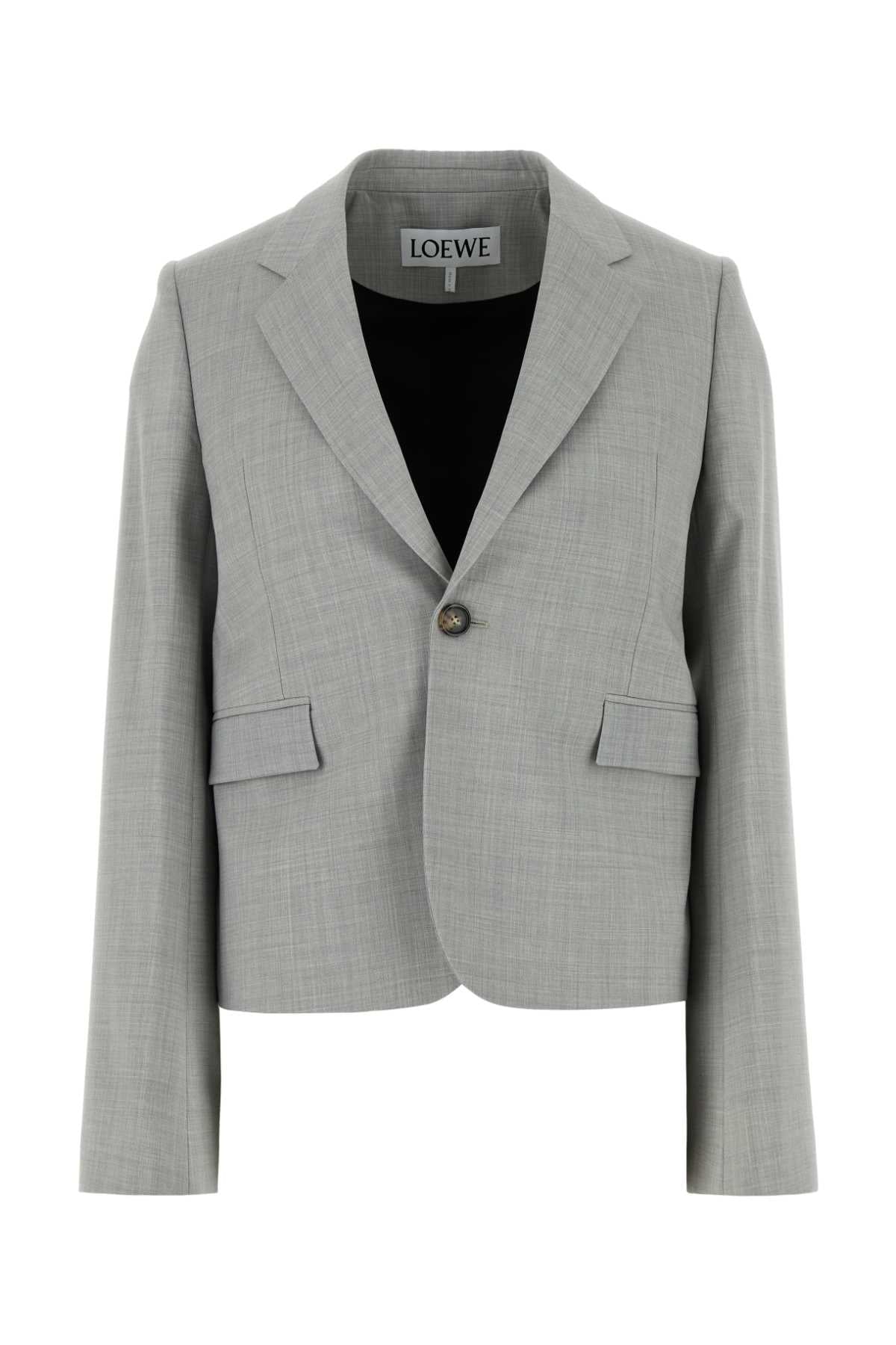 Loewe Women Grey Wool Blazer LOEWE