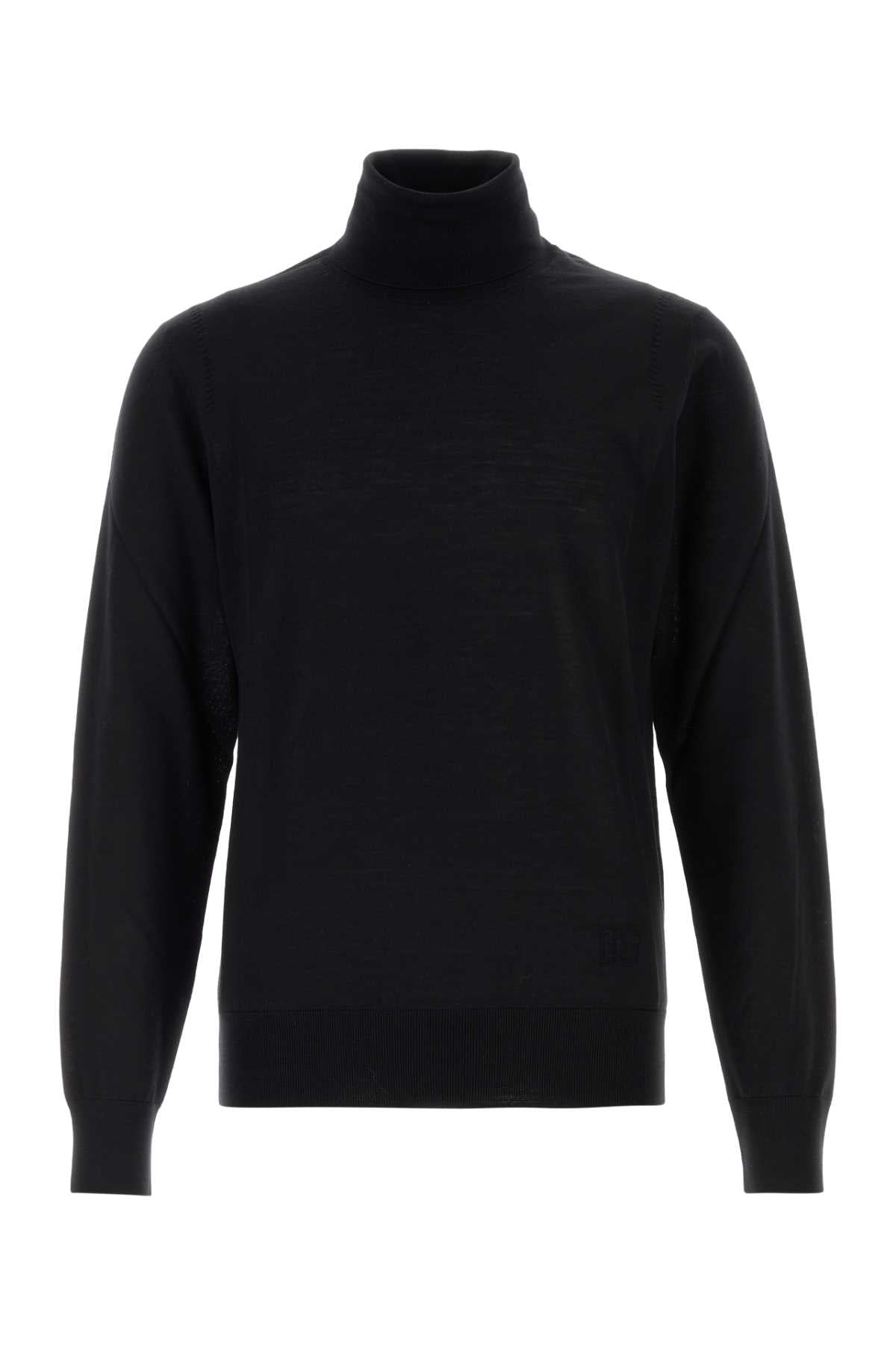 Dolce & Gabbana Men Black Wool Sweater DOLCE & GABBANA