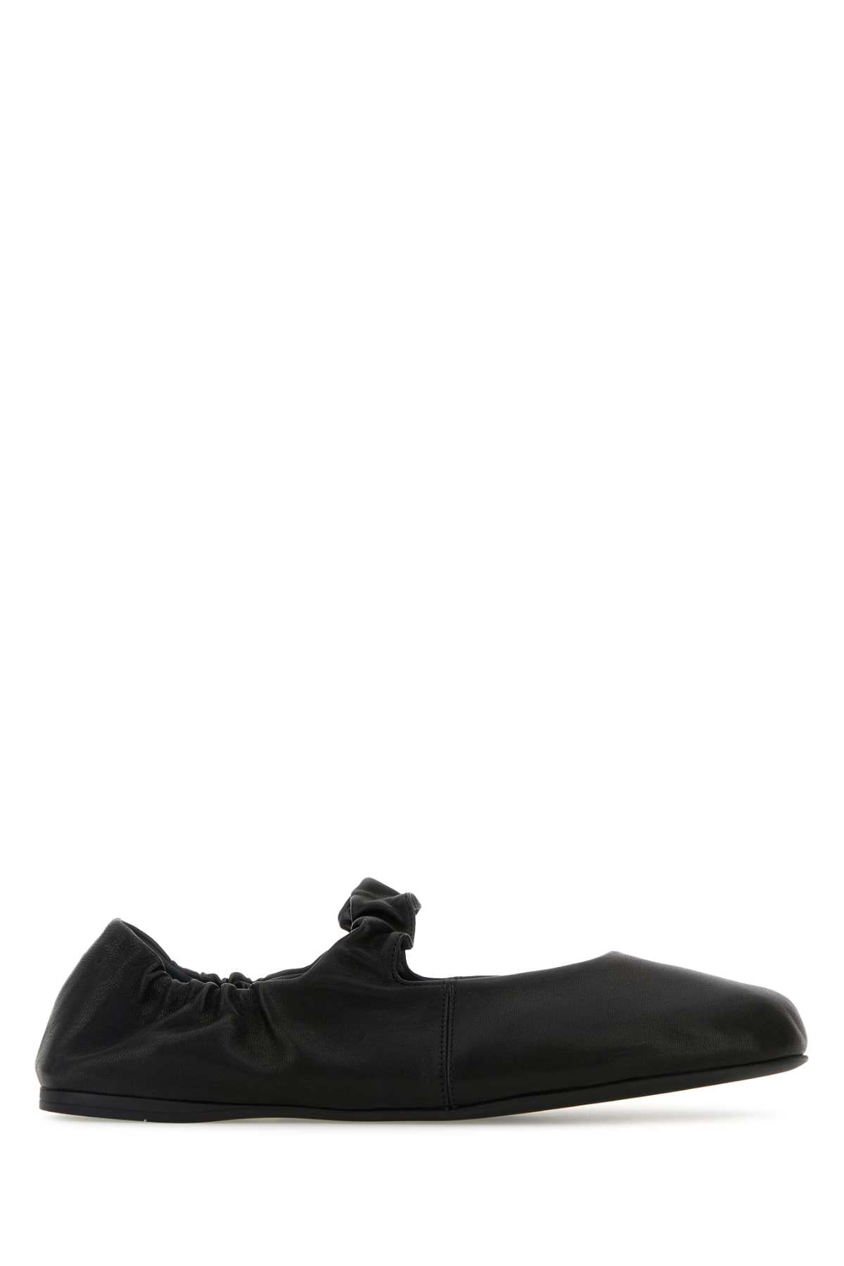 Miu Miu Women Black Nappa Leather Ballerinas MIU MIU