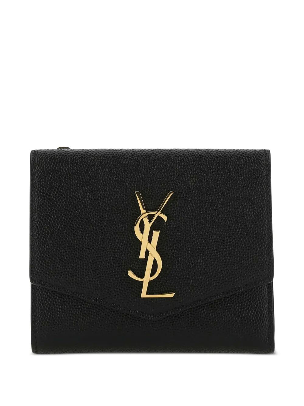 Saint Laurent Women Uptown Compact Wallet In Grain De Poudre Leather SAINT LAURENT