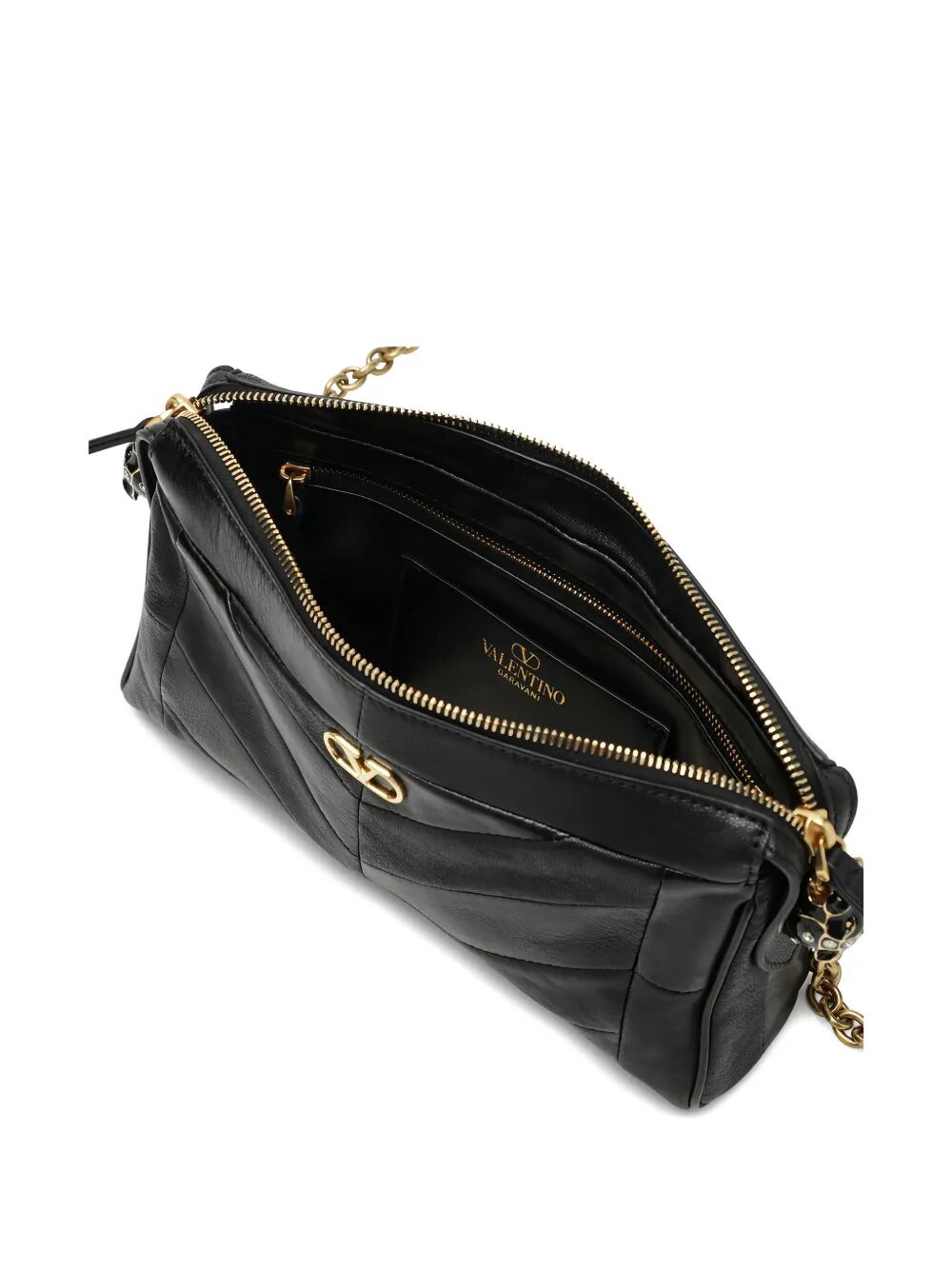 Valentino Garavani Women Valentino Garavani Panthea Small Shoulder Bag In Nappa Leather With Chevron Pattern VALENTINO GARAVANI