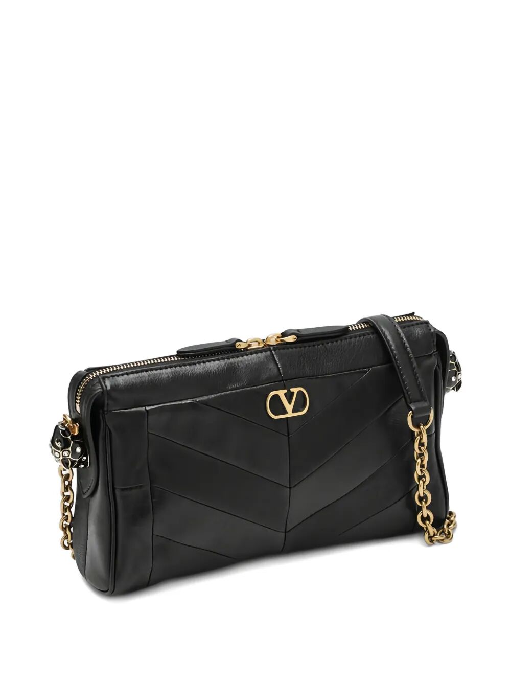 Valentino Garavani Women Valentino Garavani Panthea Small Shoulder Bag In Nappa Leather With Chevron Pattern VALENTINO GARAVANI
