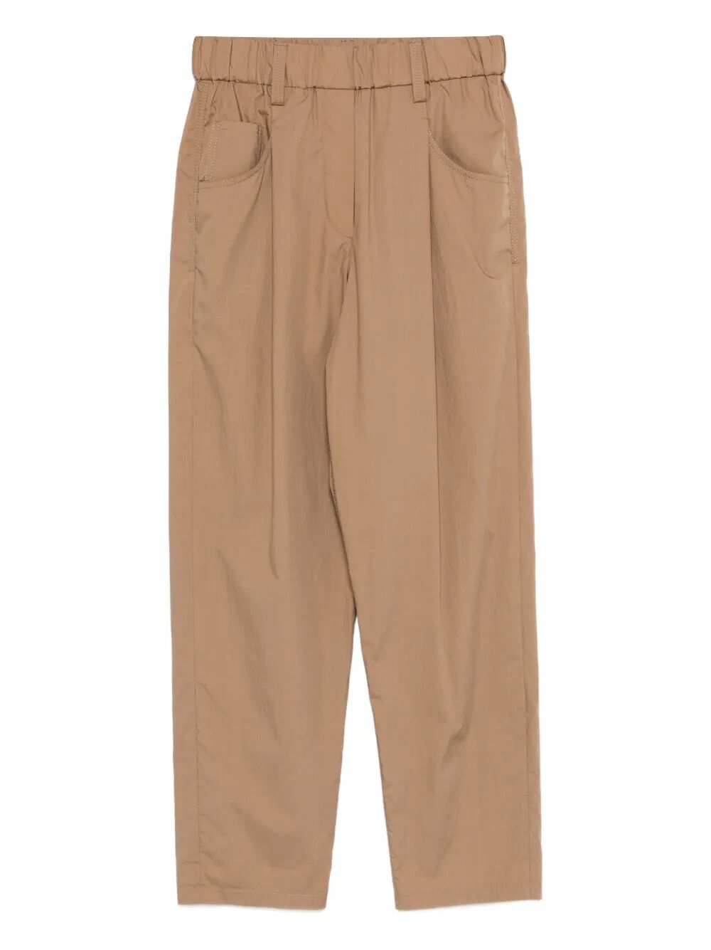 Brunello Cucinelli Women Lightweight Poplin Five-Pocket Track Trousers With Monili BRUNELLO CUCINELLI