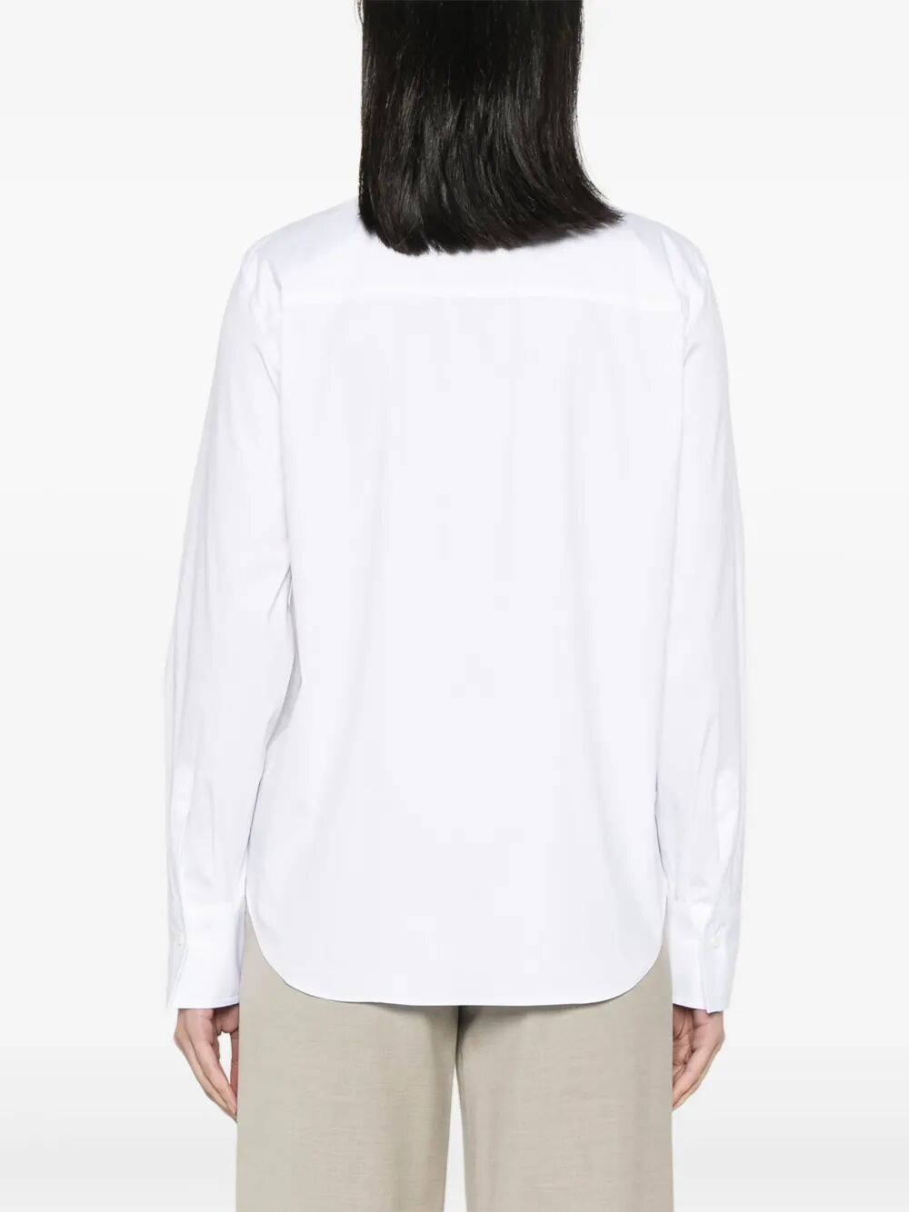 Brunello Cucinelli Women Stretch Cotton Poplin Shirt With Shiny Trim BRUNELLO CUCINELLI
