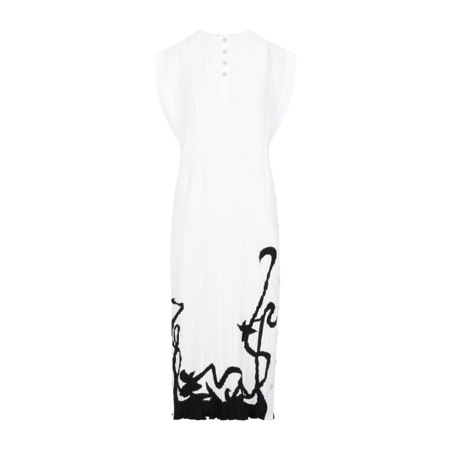 Lanvin Sleeveless Pleated Midi Dress Women LANVIN