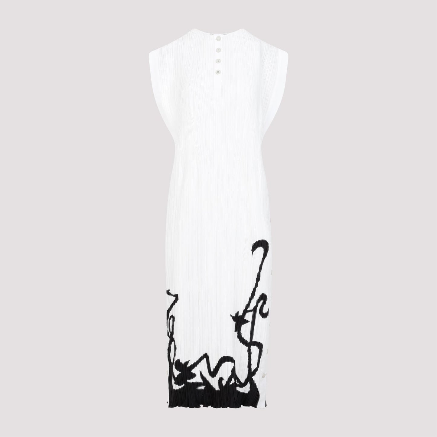 Lanvin Sleeveless Pleated Midi Dress Women LANVIN