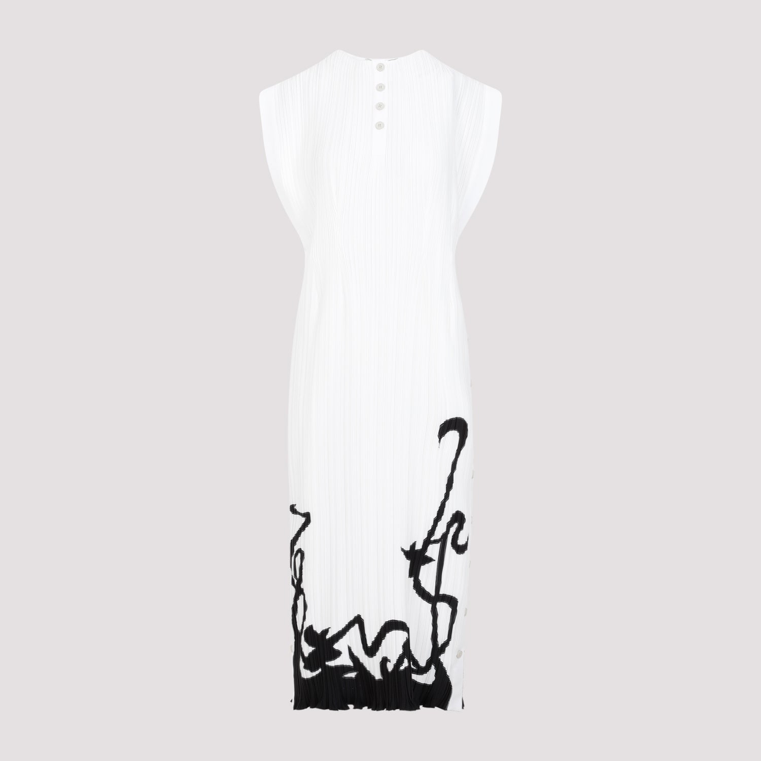 Lanvin Sleeveless Pleated Midi Dress Women LANVIN