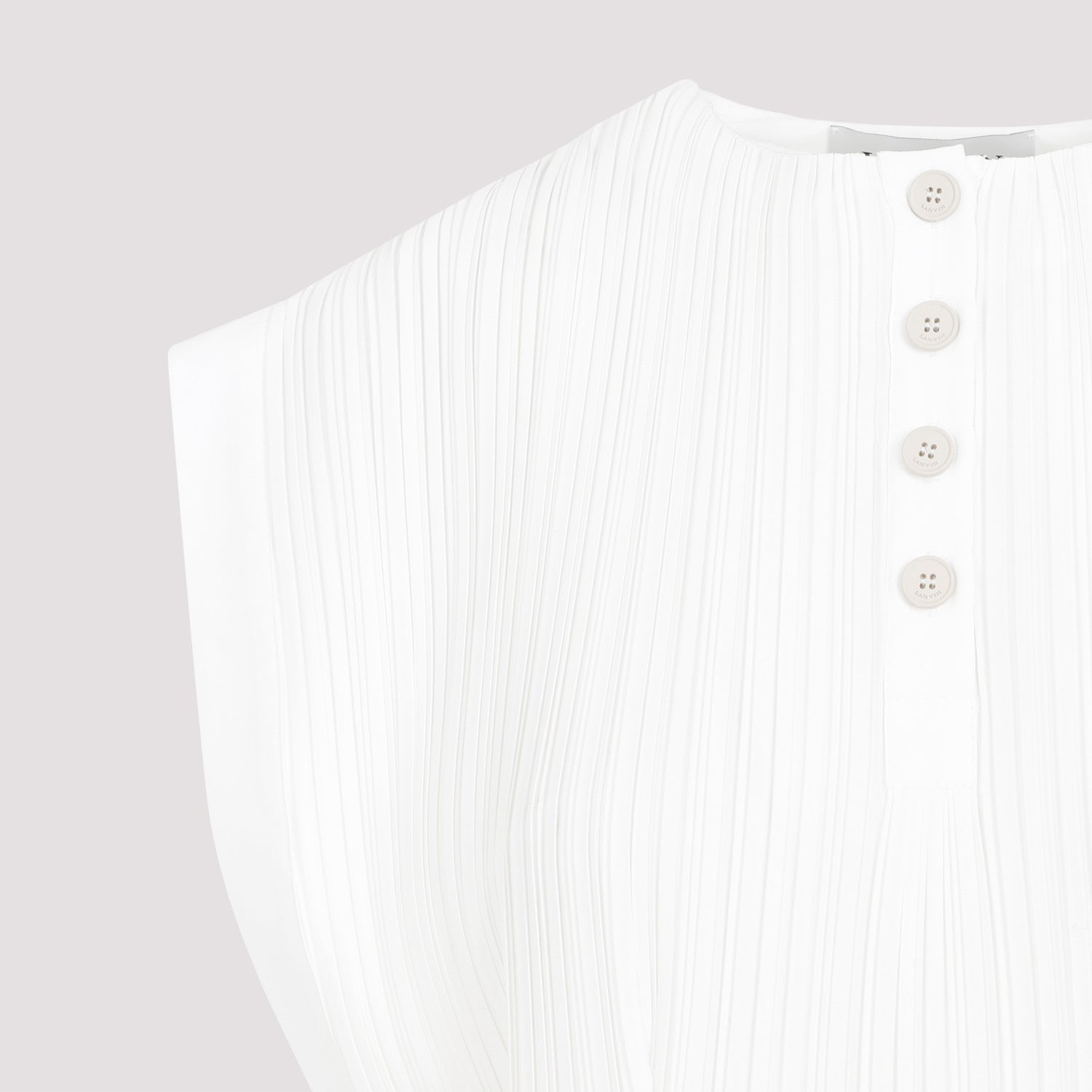Lanvin Sleeveless Pleated Midi Dress Women LANVIN