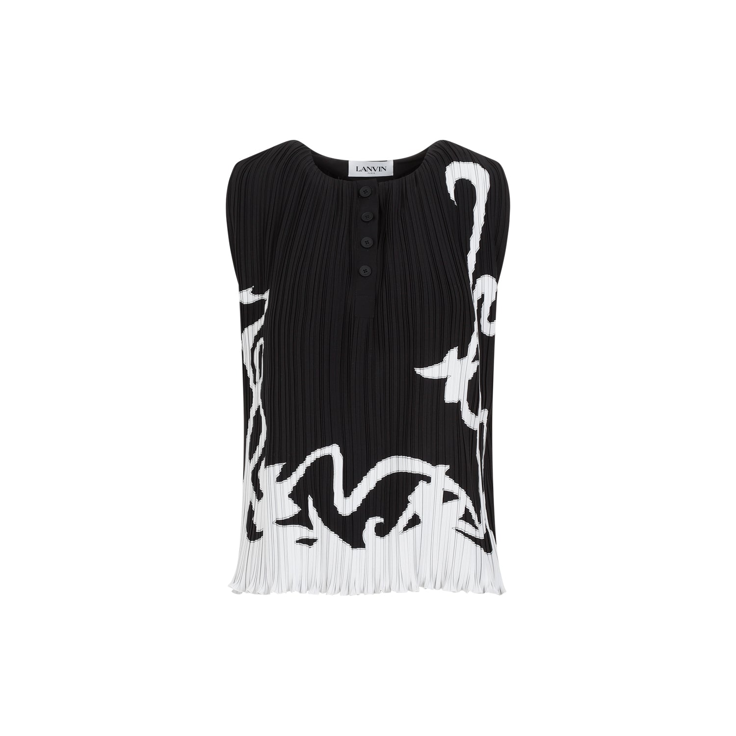 Lanvin Sleeveless Pleated Top Women LANVIN