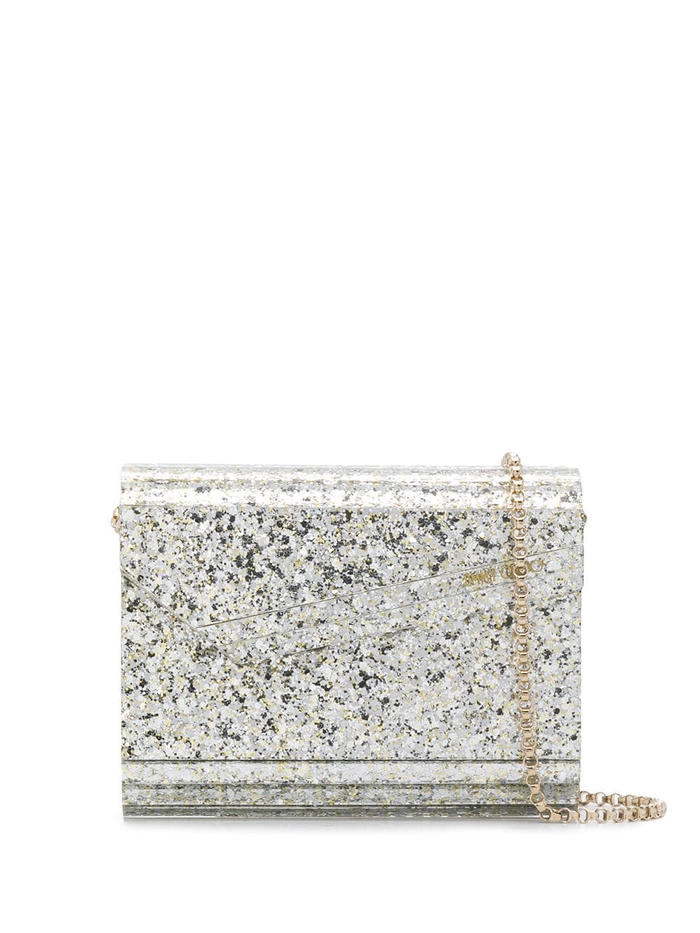 Jimmy Choo Women Coarse Glitter Acrylic Clutch Bag JIMMY CHOO