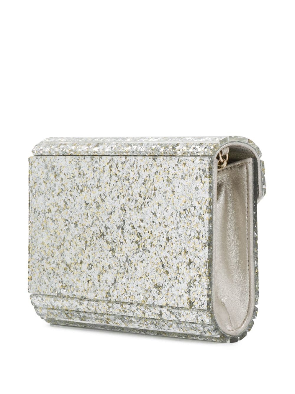 Jimmy Choo Women Coarse Glitter Acrylic Clutch Bag JIMMY CHOO