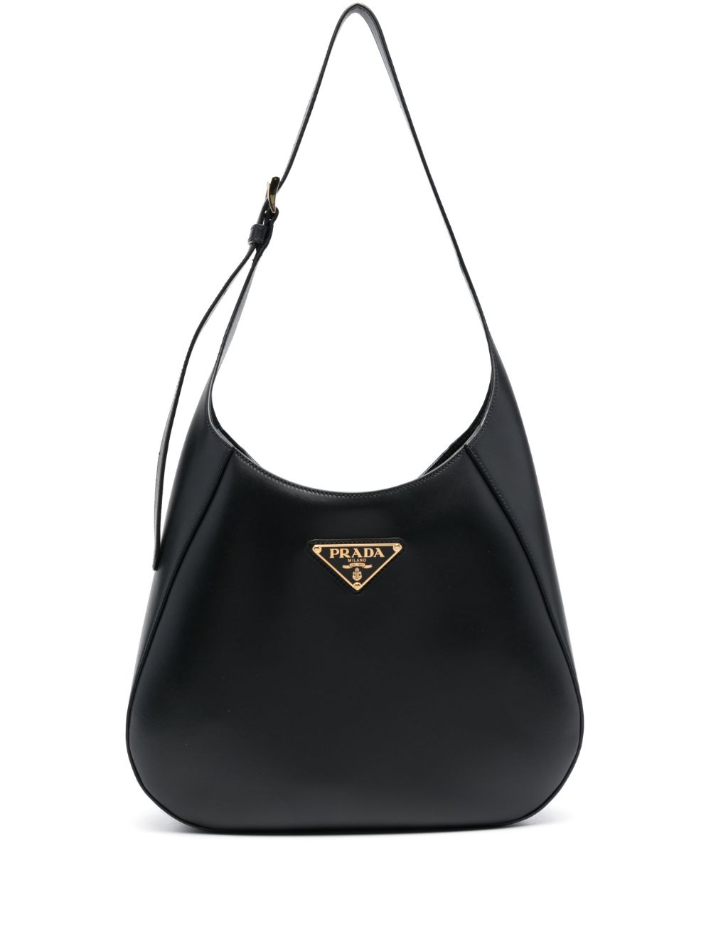 Prada Women Black Leather Shoulder Bag PRADA