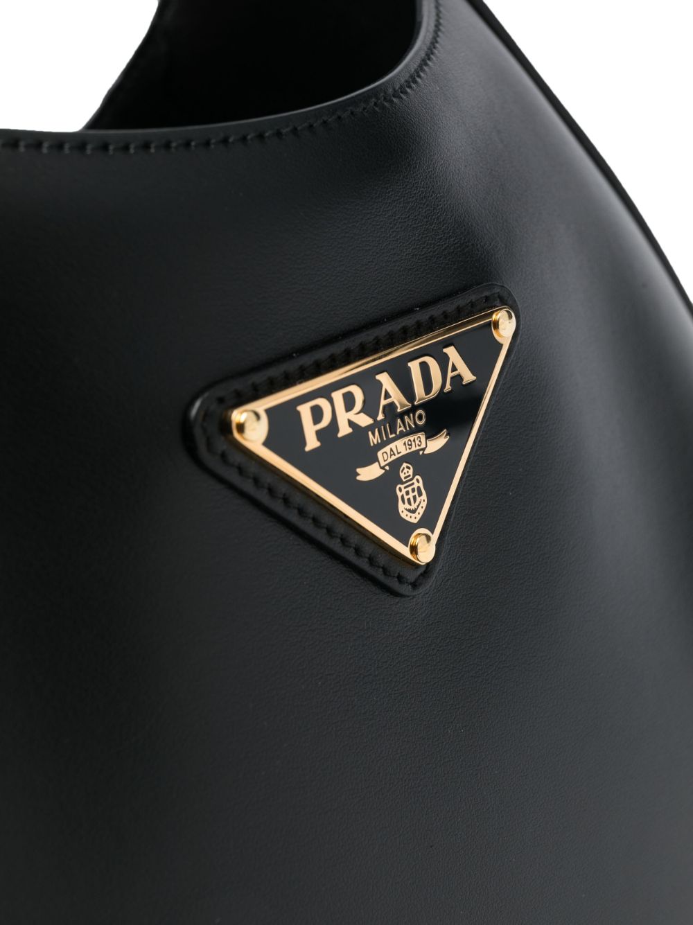 Prada Women Black Leather Shoulder Bag PRADA