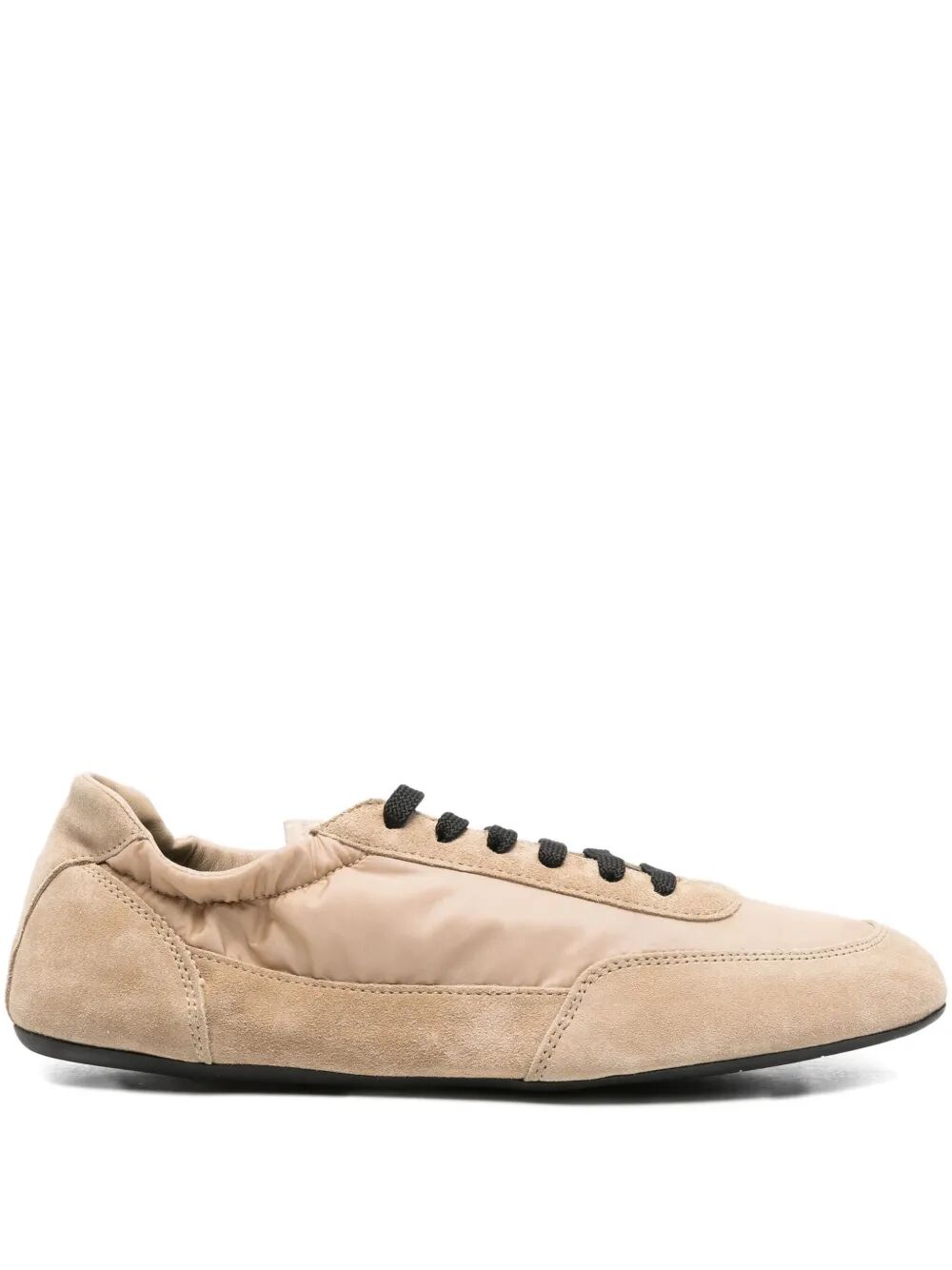 Prada Women Collapse Re-Nylon And Suede Sneakers PRADA