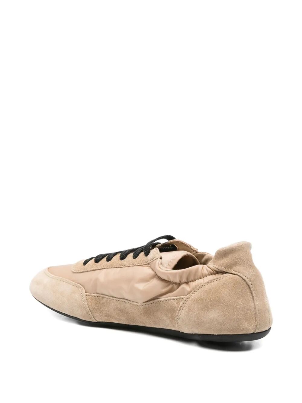 Prada Women Collapse Re-Nylon And Suede Sneakers PRADA