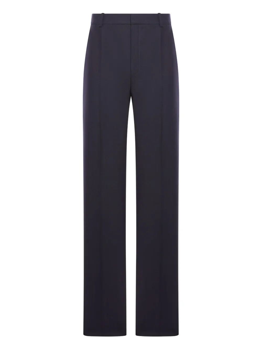 Saint Laurent Men High-Waisted Tailored Pants In Wool Chiné SAINT LAURENT